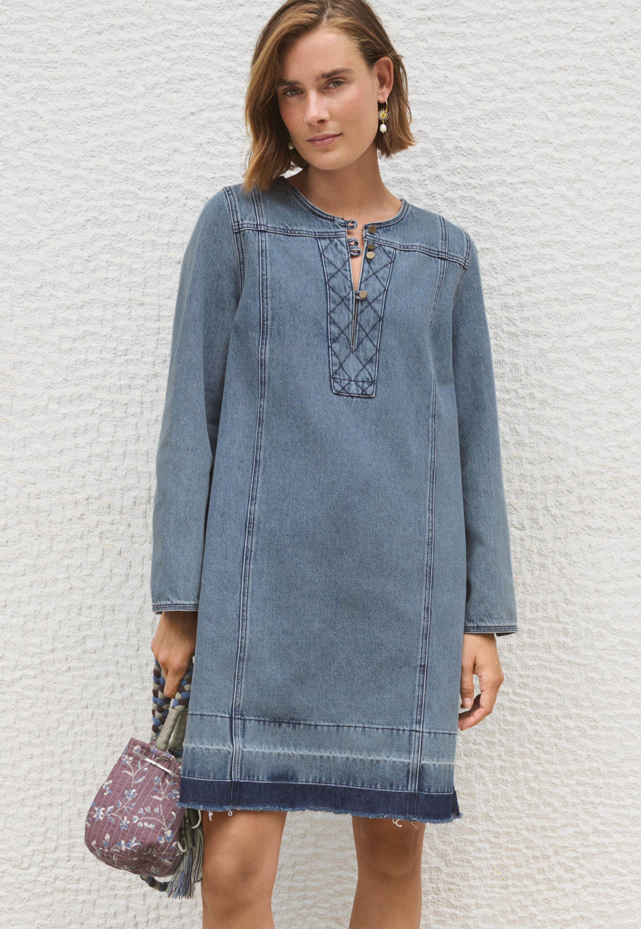 Bluse mit Biesen