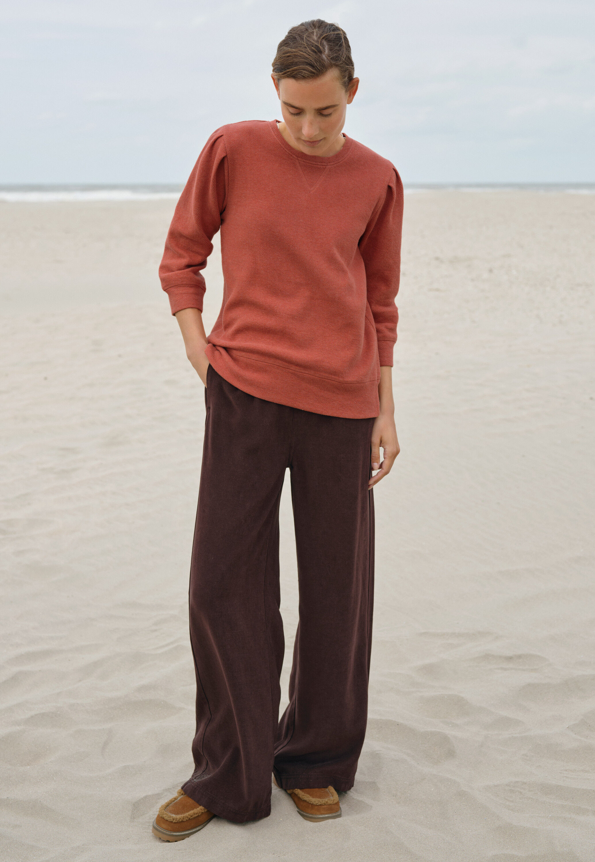 Sweatshirt mit Falten&auml;rmeln, Sienna, large