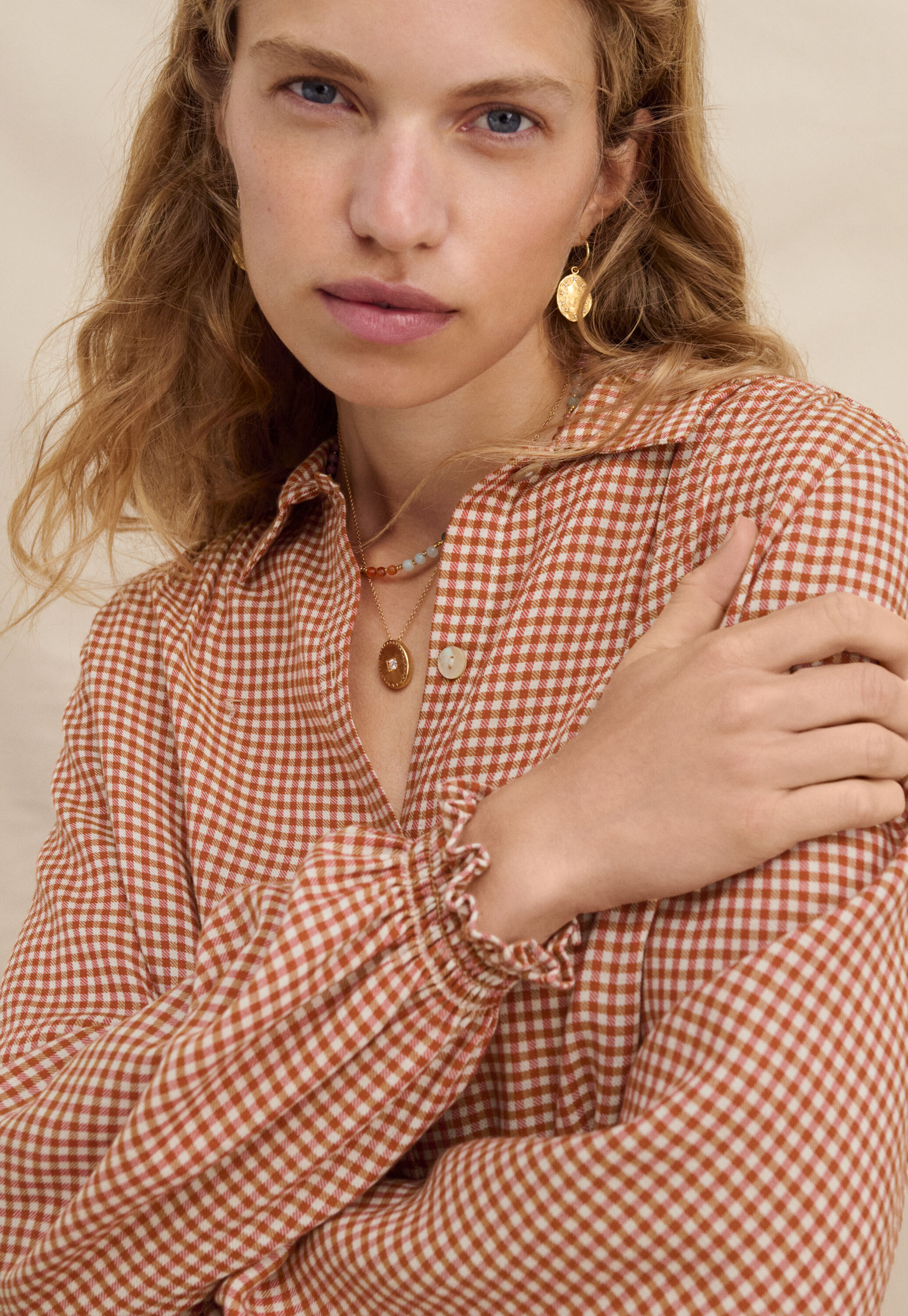 Karierte Bluse