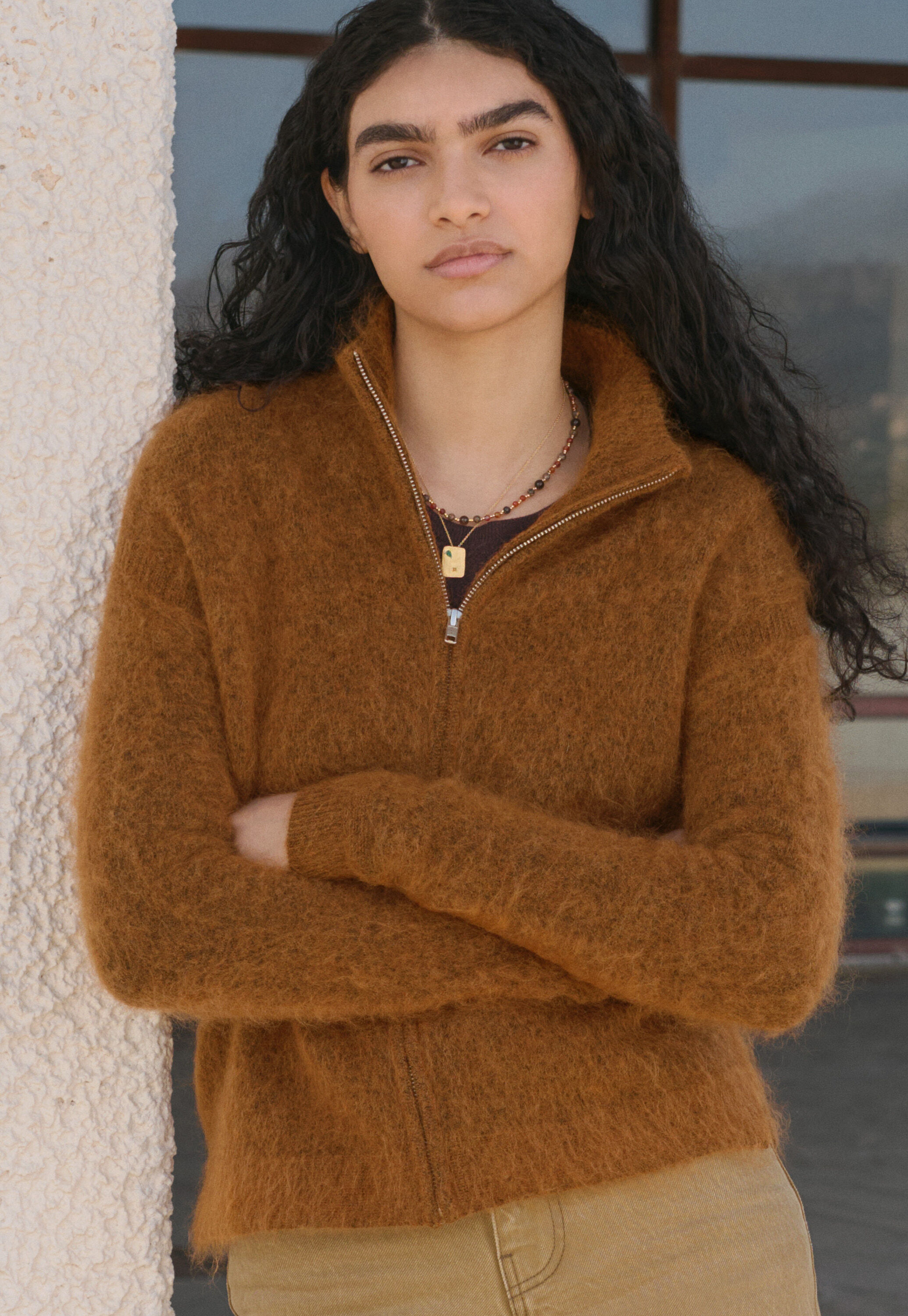 Pullover mit Rei&szlig;verschluss