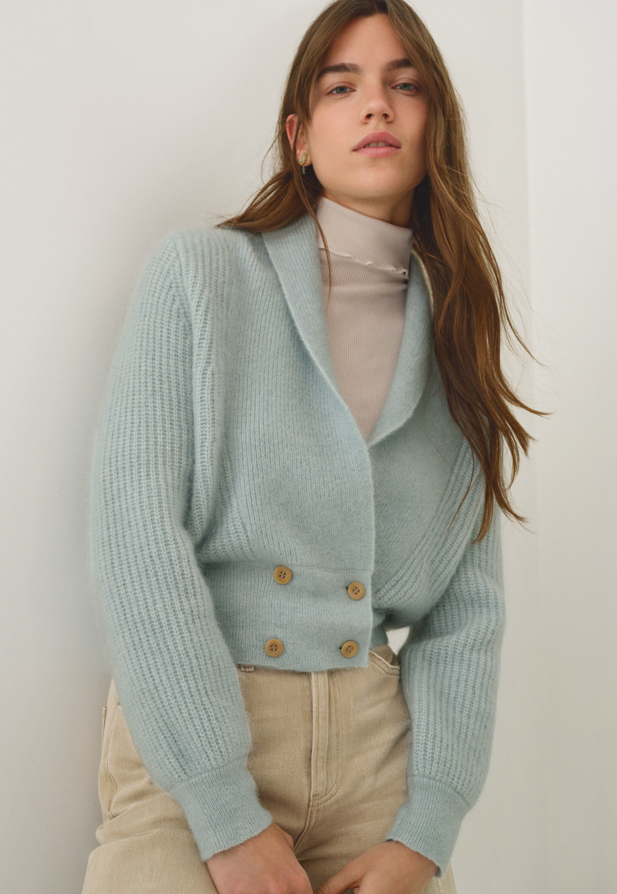 Cardigan mit Schalkragen