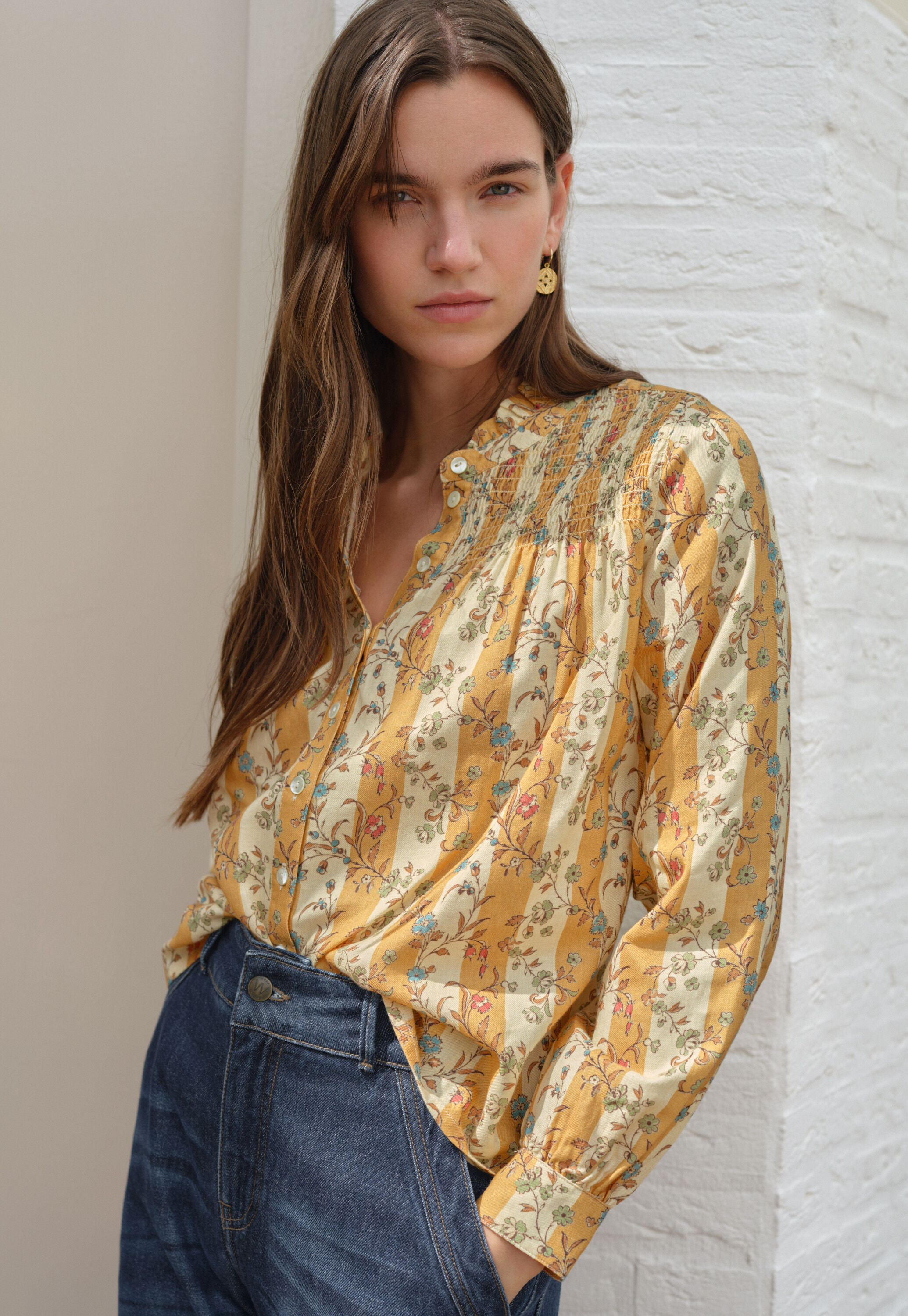 Bestickte Bluse