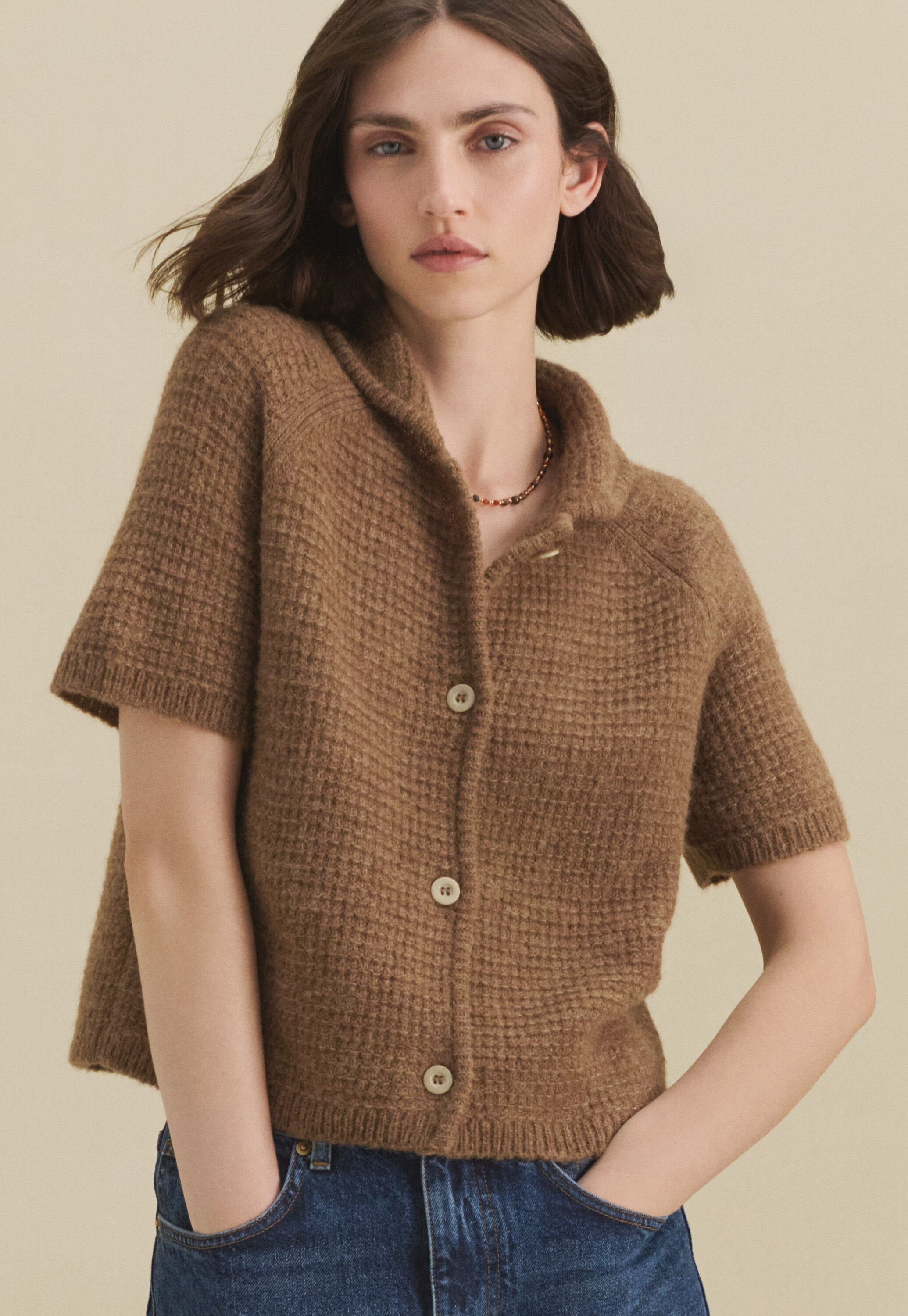 Bluse mit Biesen
