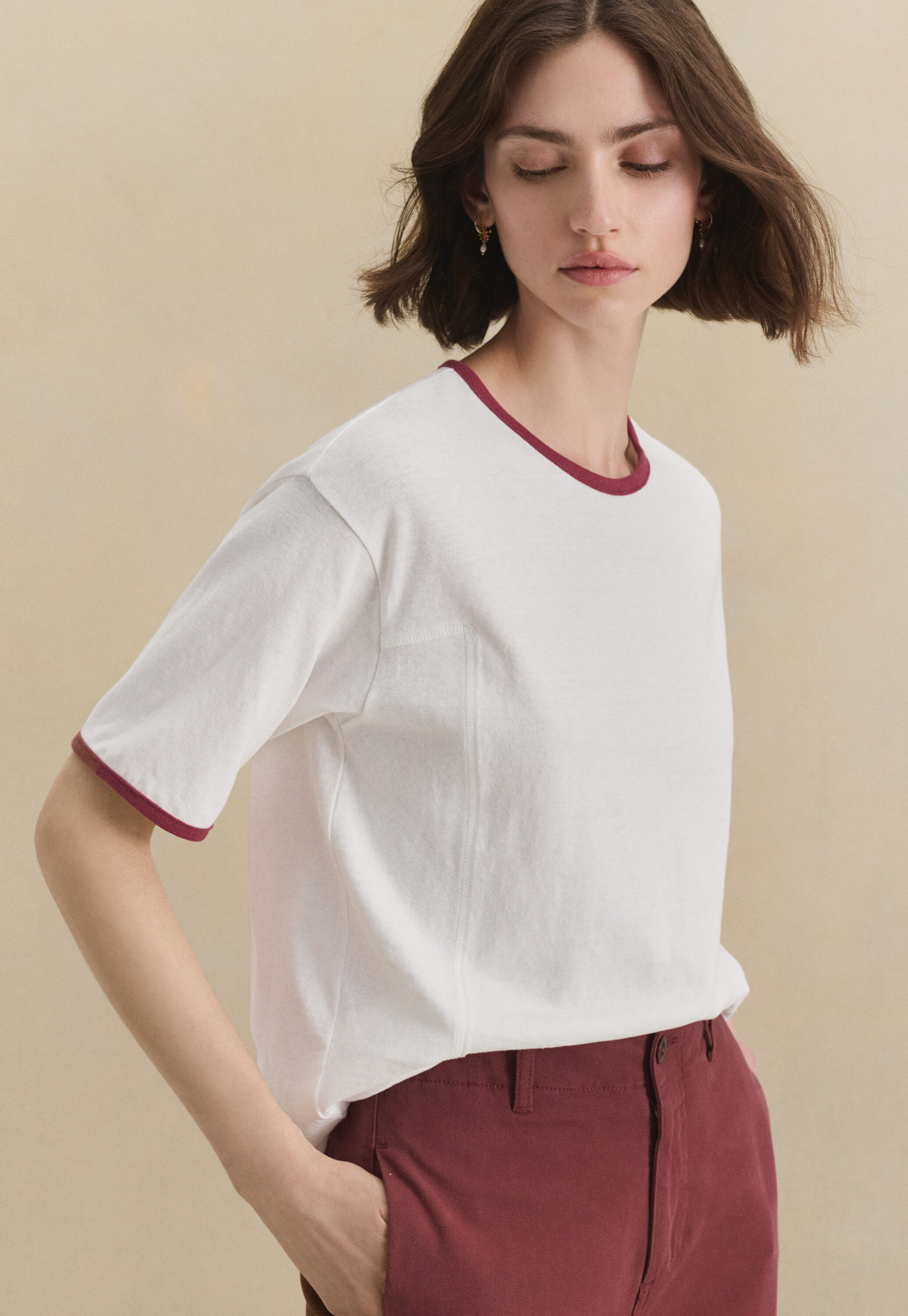 Bluse mit Biesen