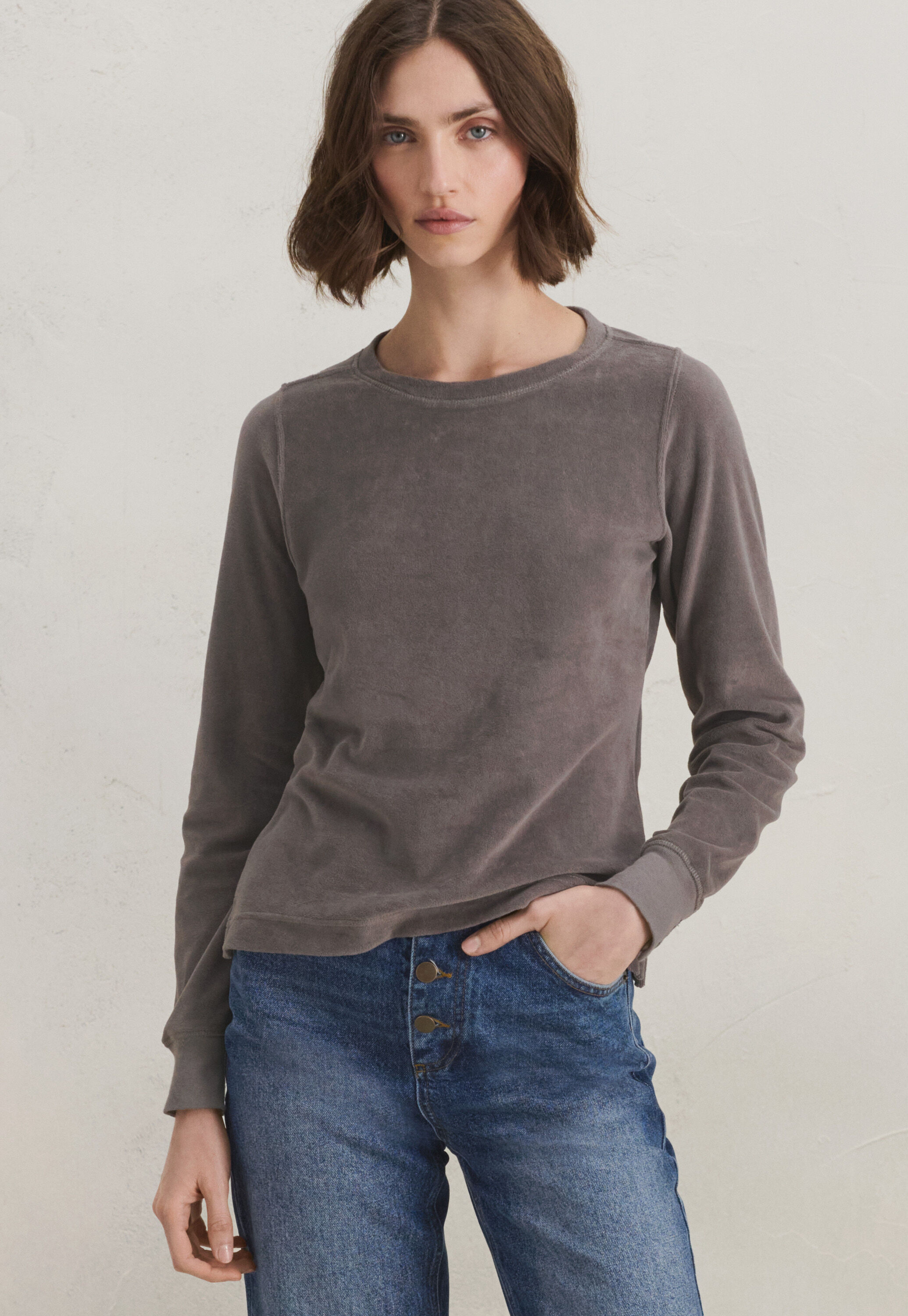 Bluse mit Biesen