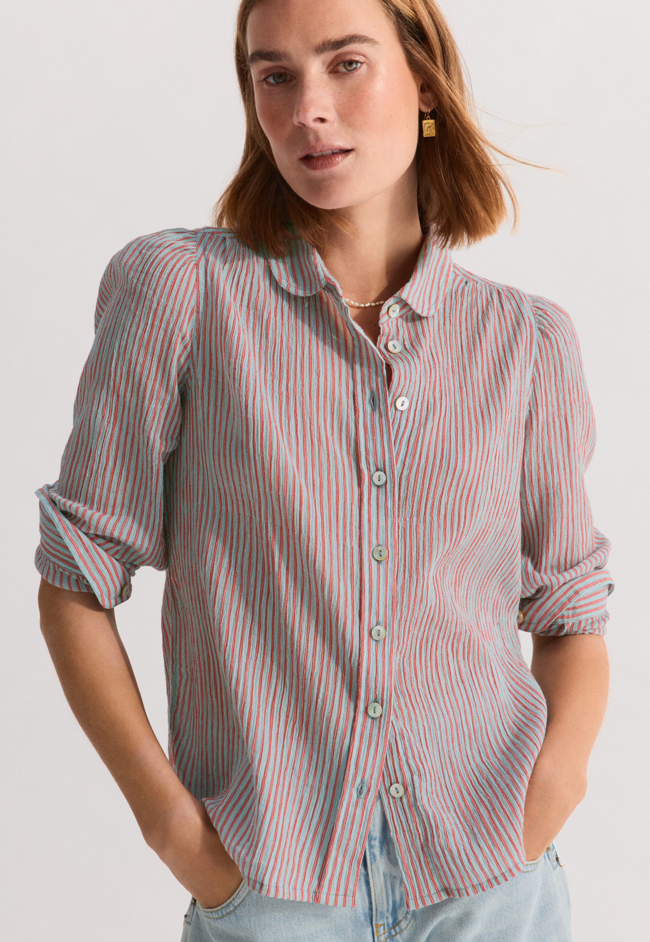 Bestickte Bluse
