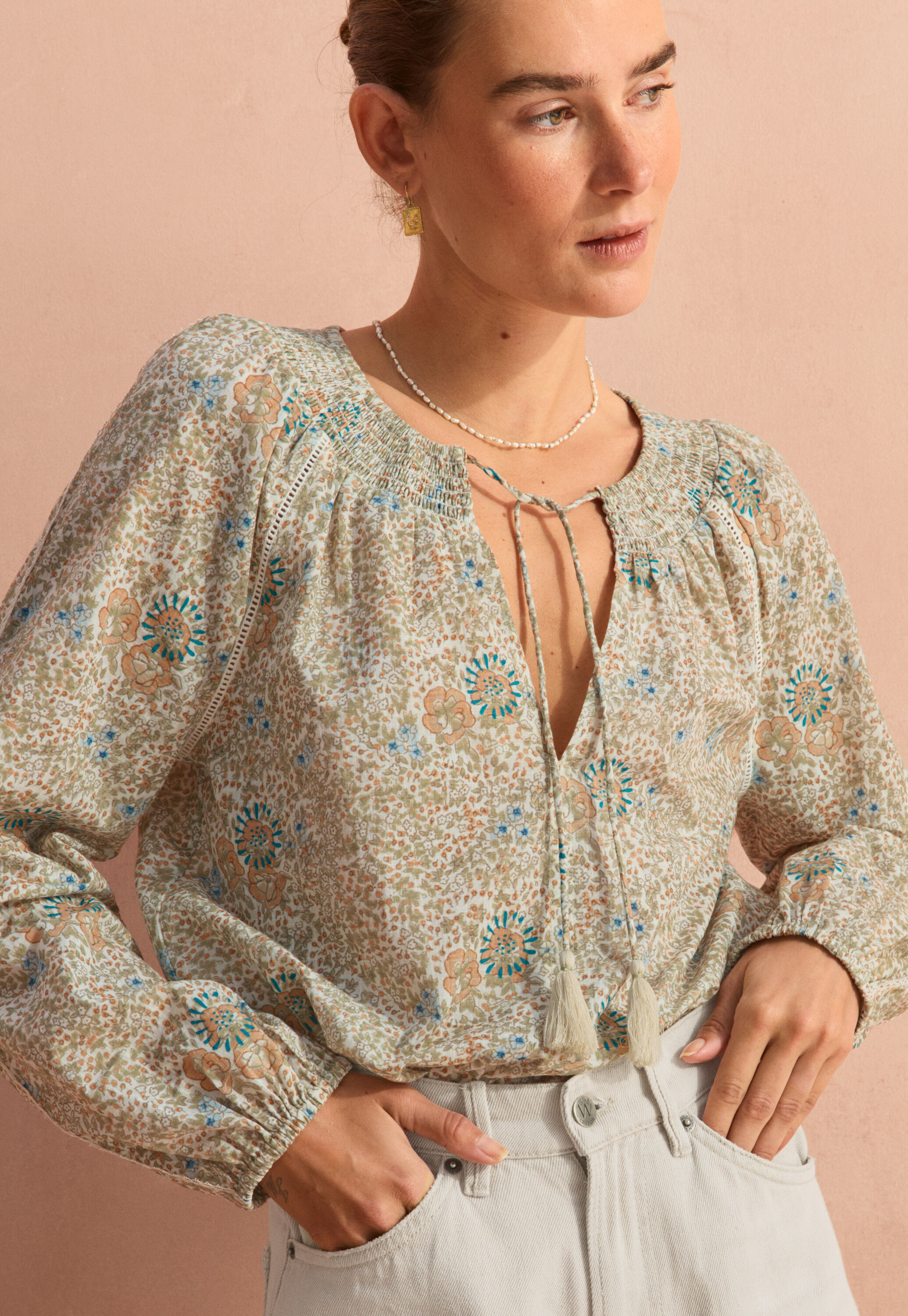 Bluse mit Print