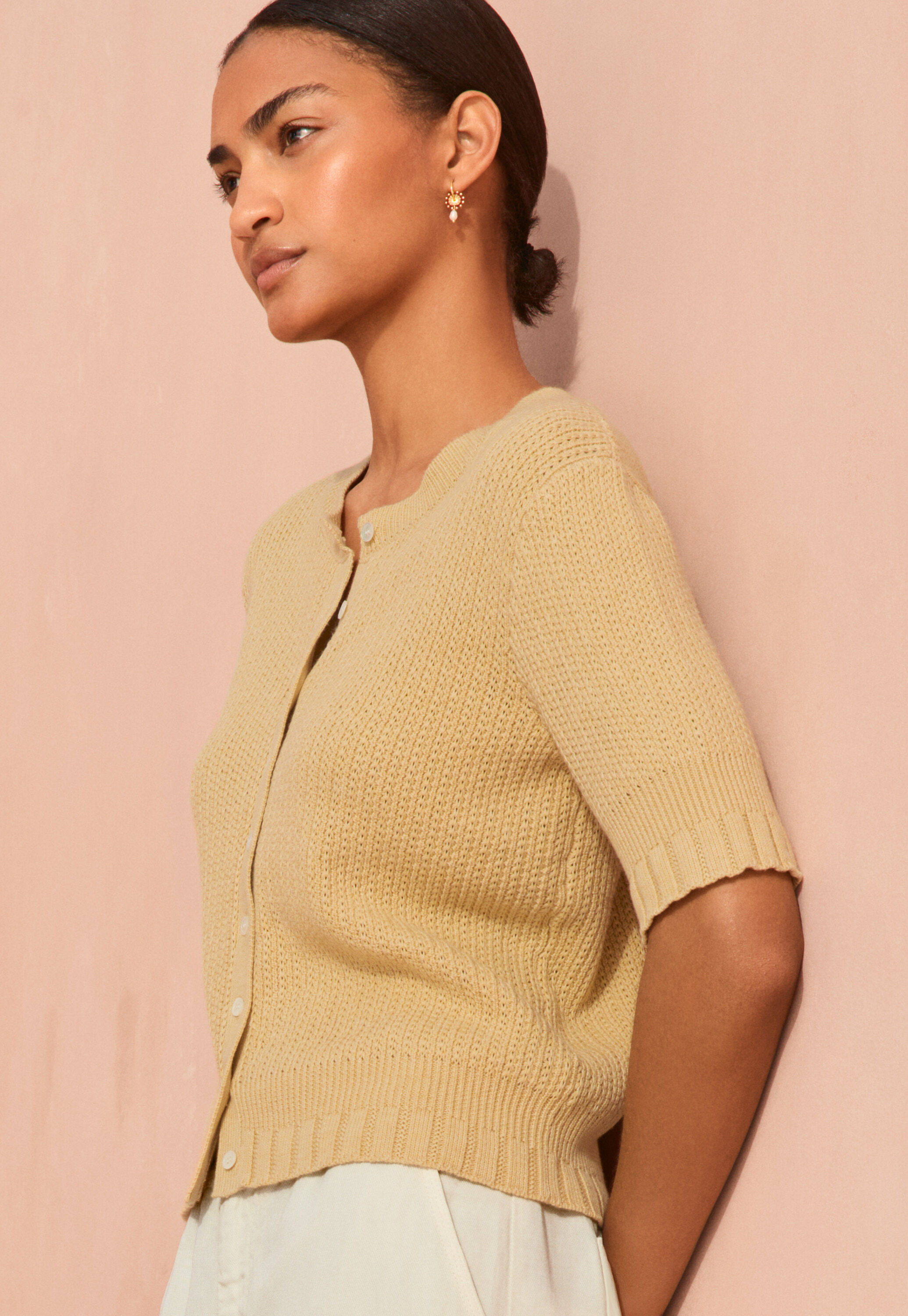 Fangmuster-Pullover