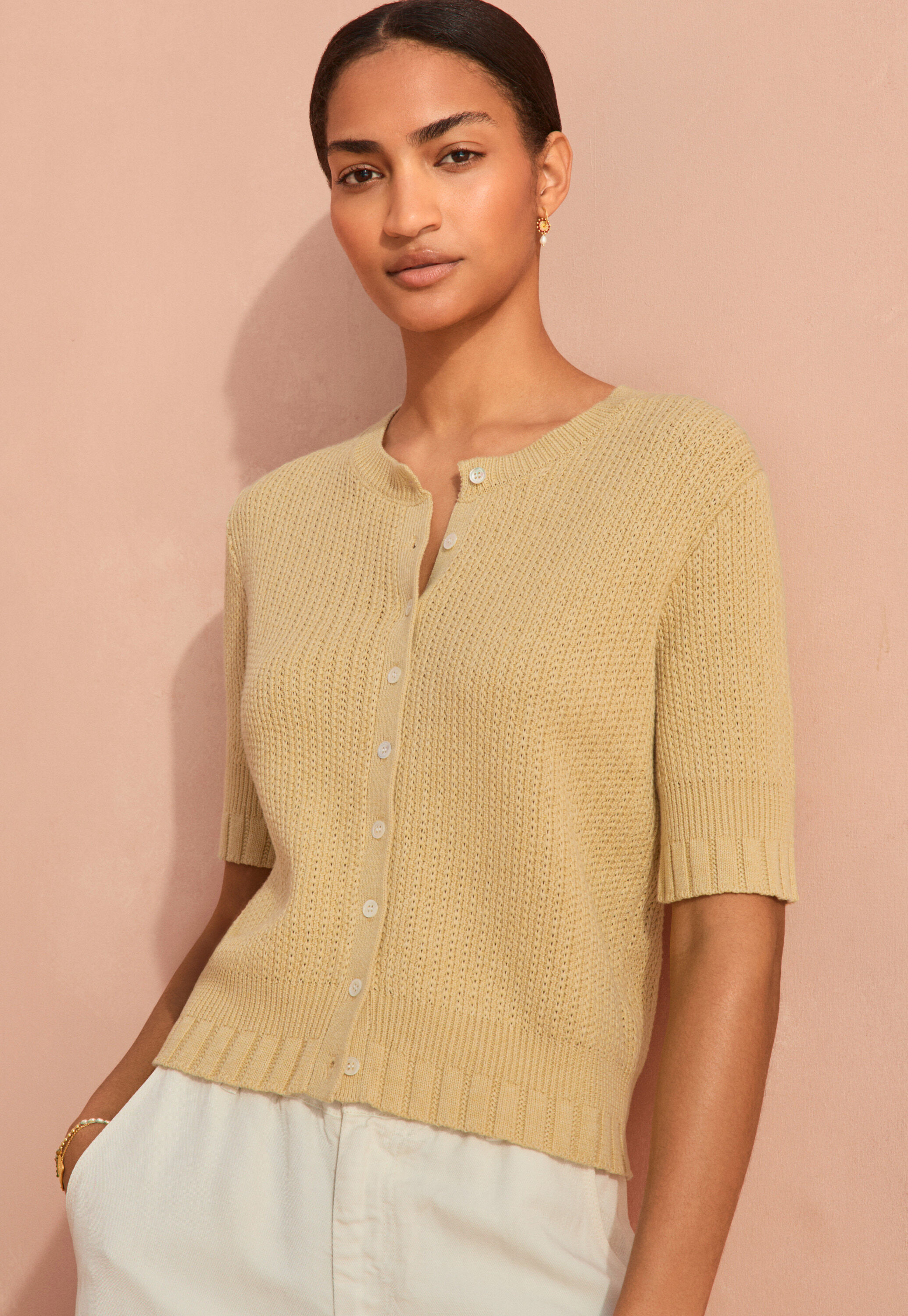 Fangmuster-Pullover