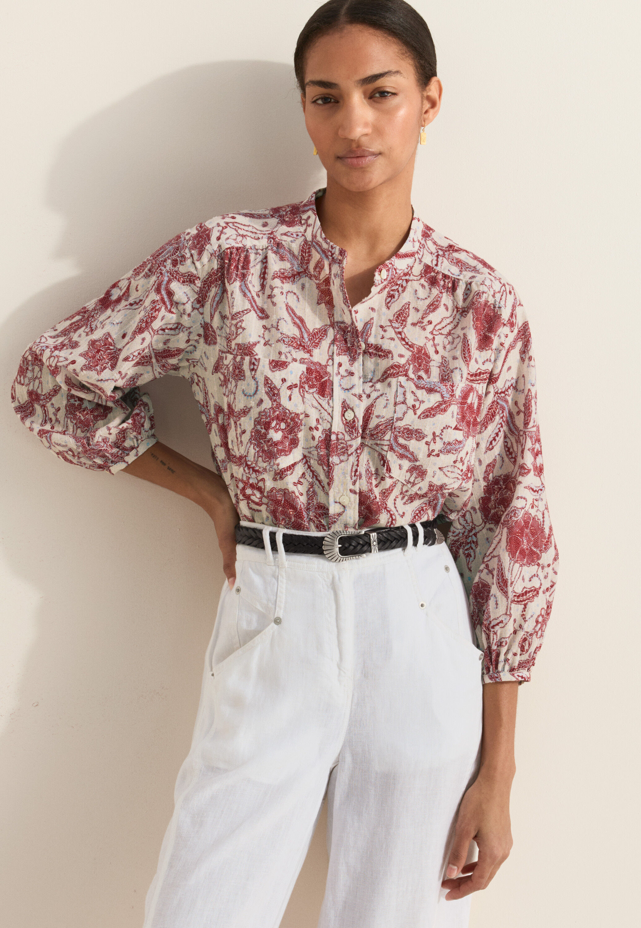 Bestickte Bluse