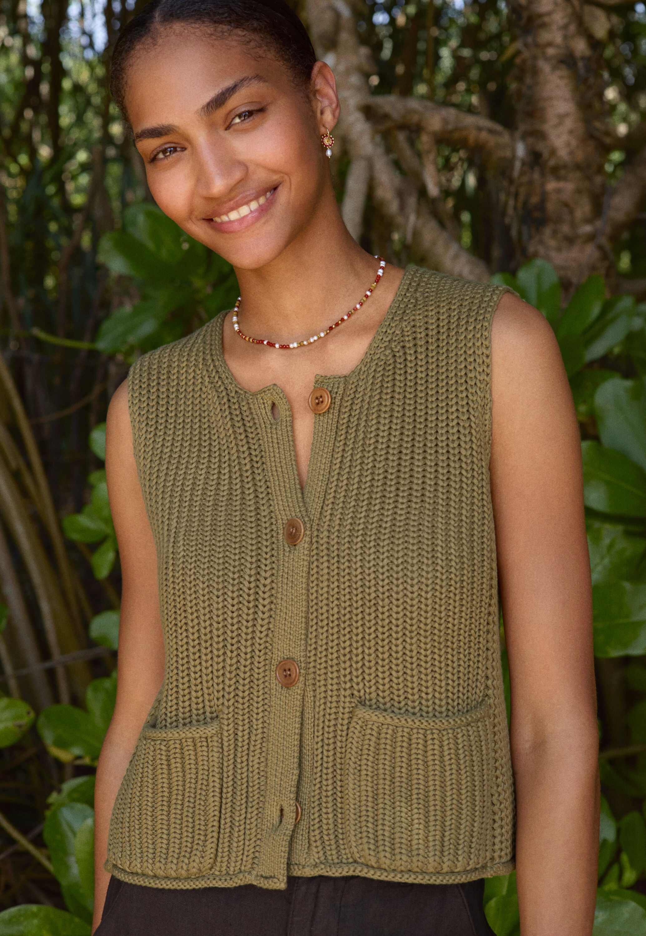 &Auml;rmelloser Cardigan