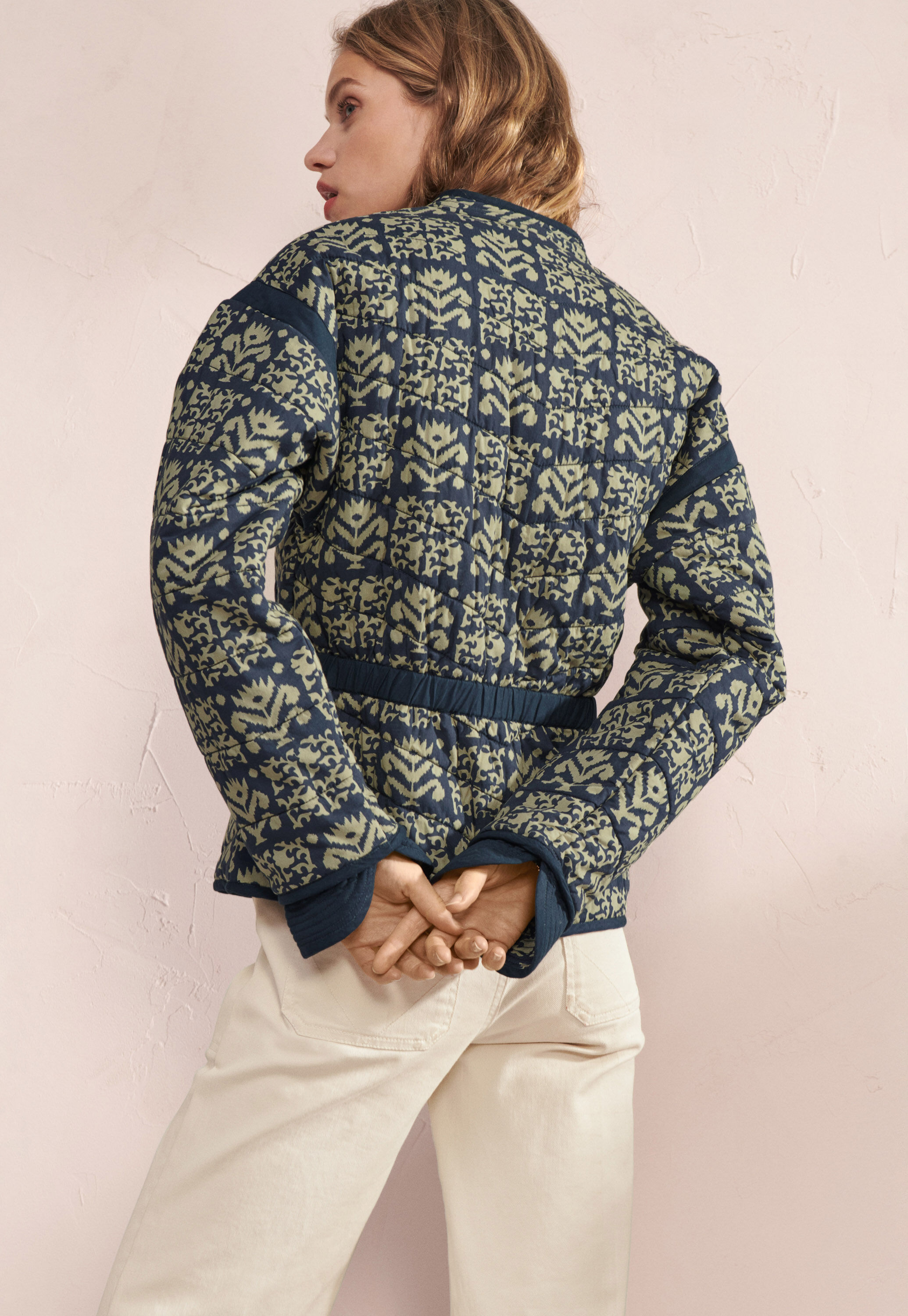 Steppjacke mit Print