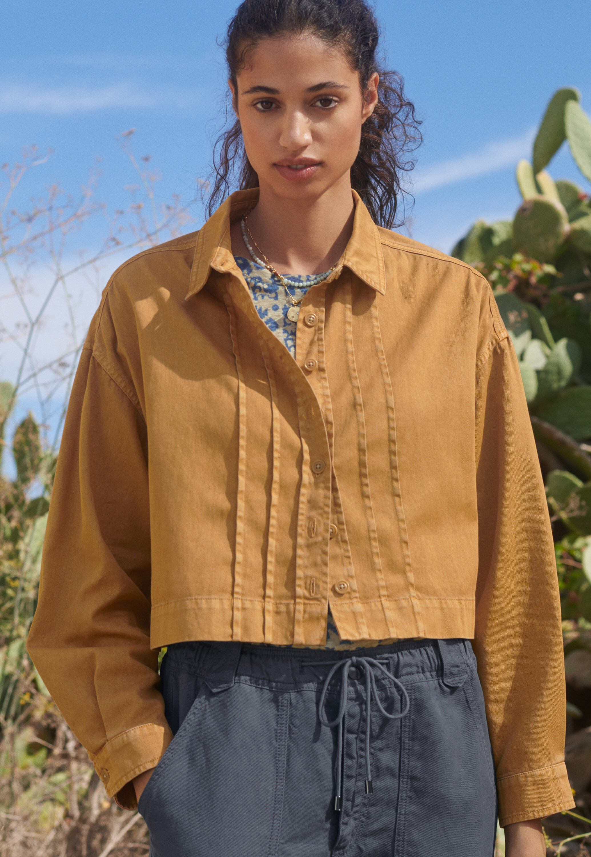 Kurzbluse, Warmes Lohbraun, large