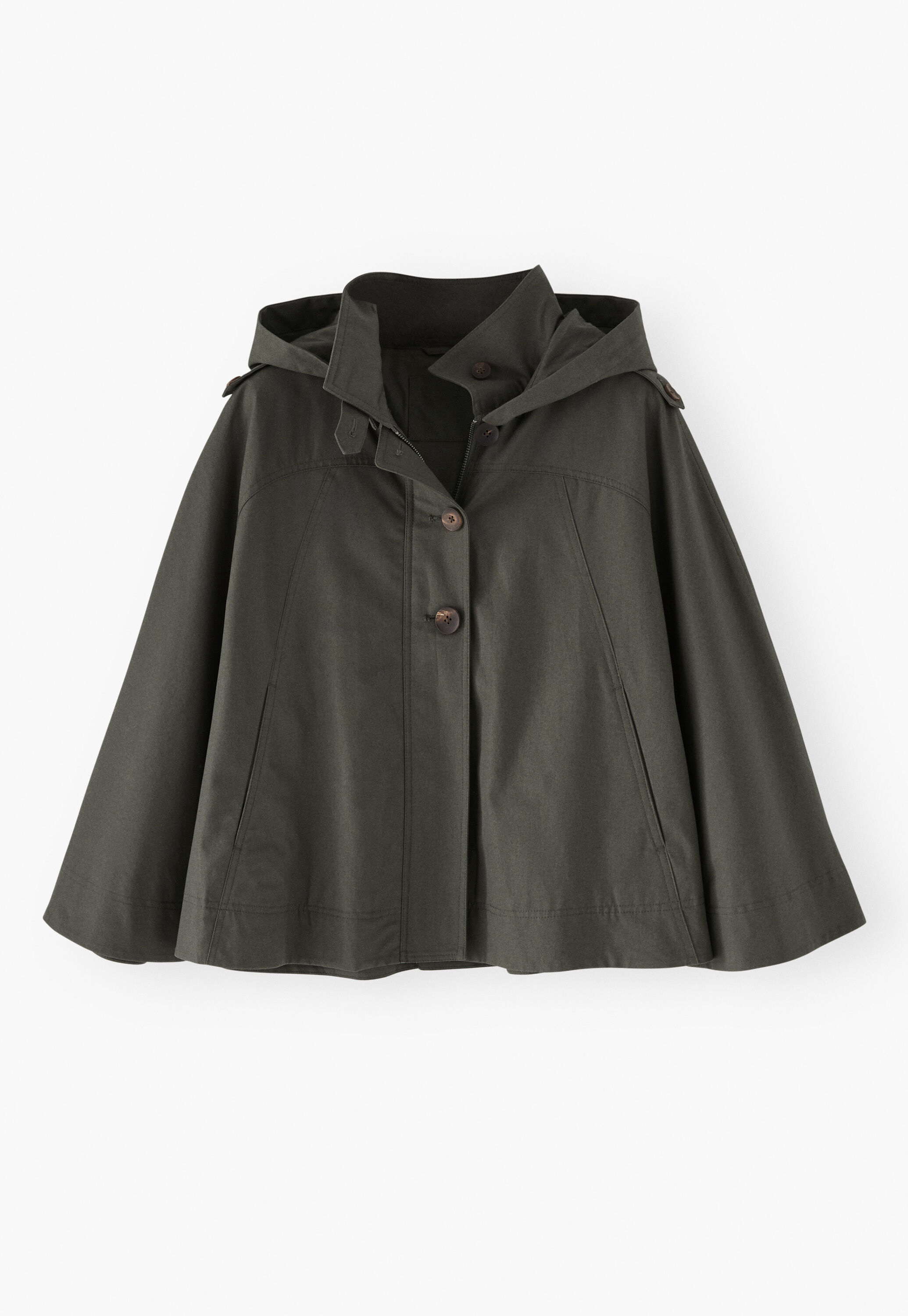 Cape, Dunkles Khaki, large