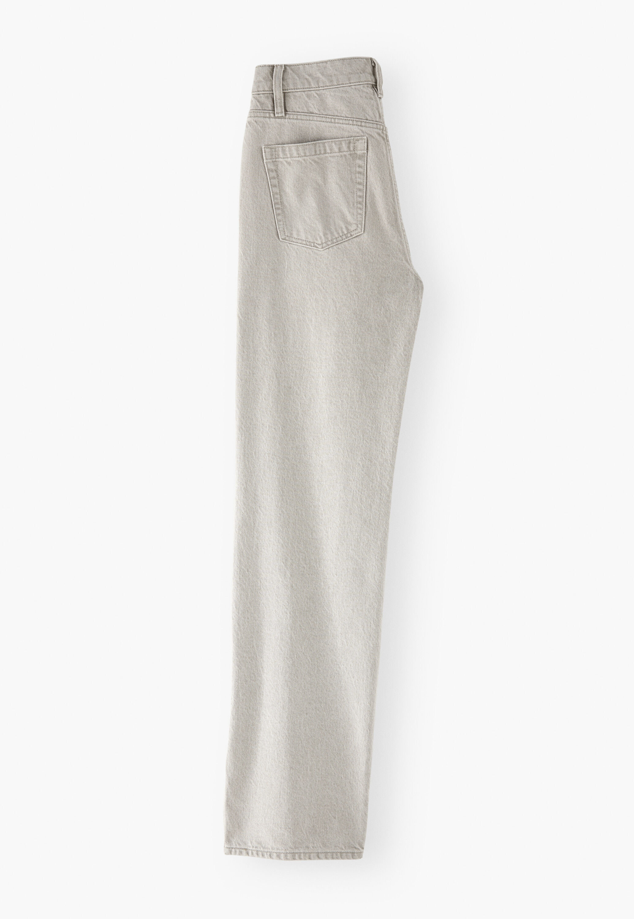 Jeans mit geteiltem Saum, Hellgrau, large