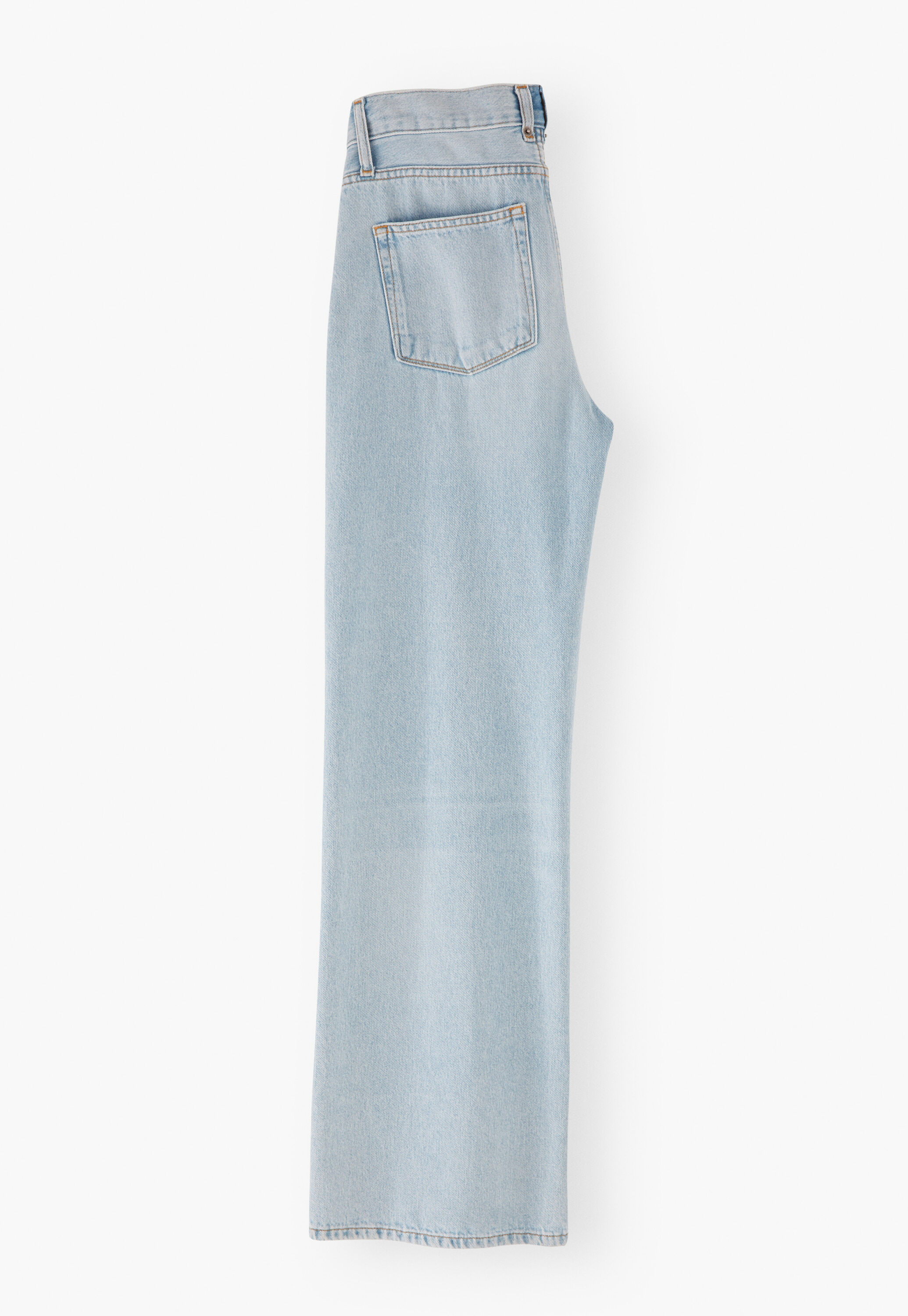 Jeans mit geradem Bein, Blasse Waschung, large