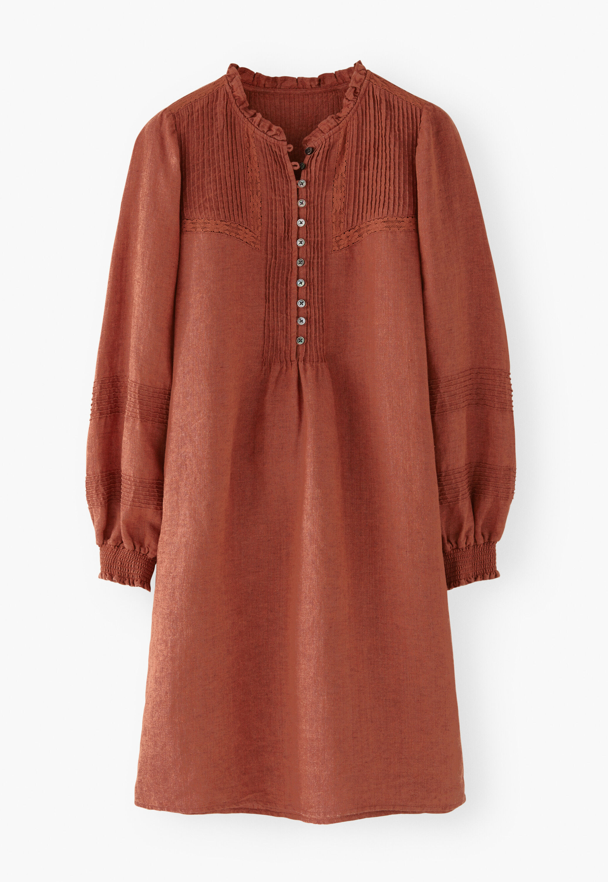Kleid mit Biesen