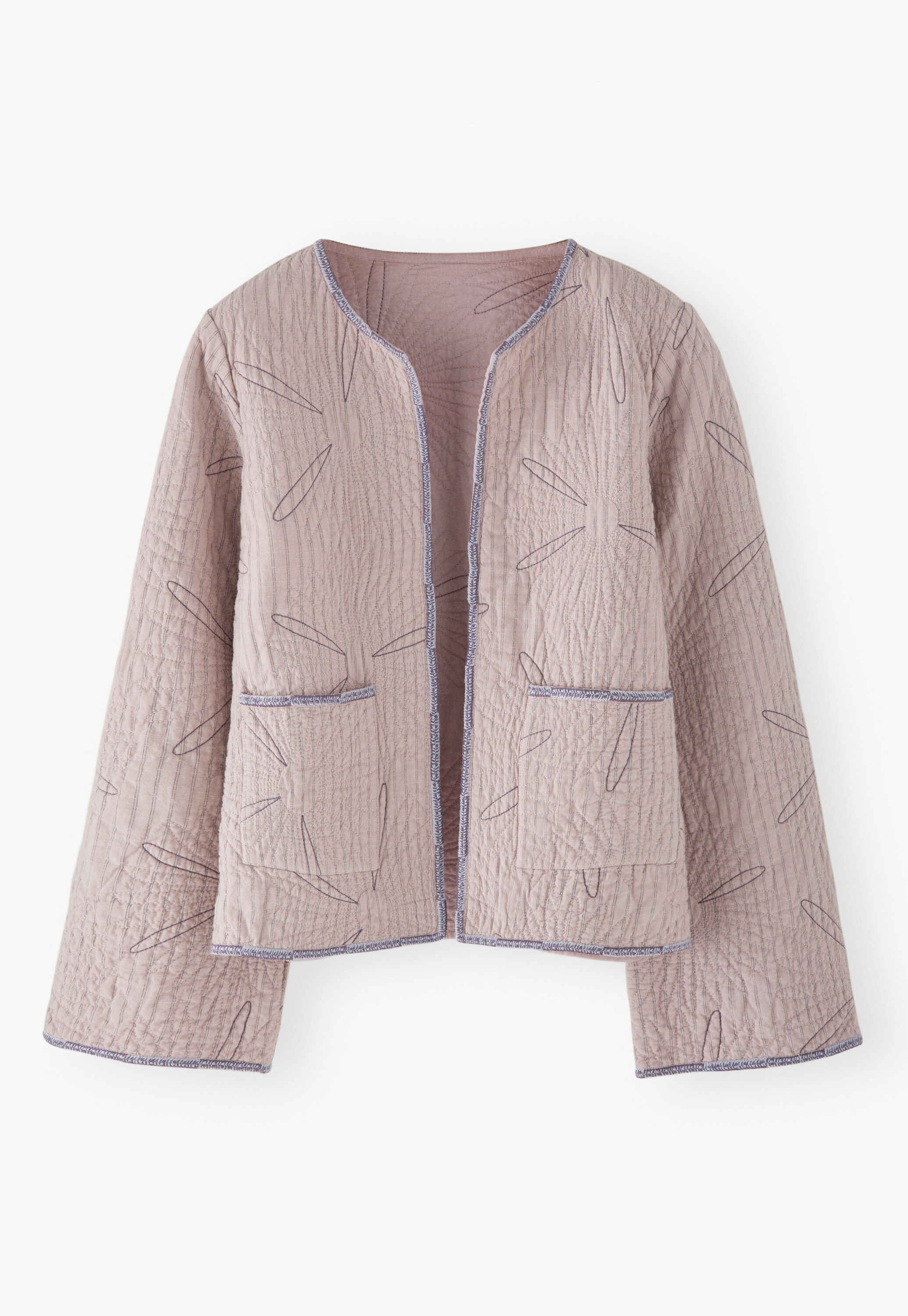 Steppjacke mit G&auml;nsebl&uuml;mchen