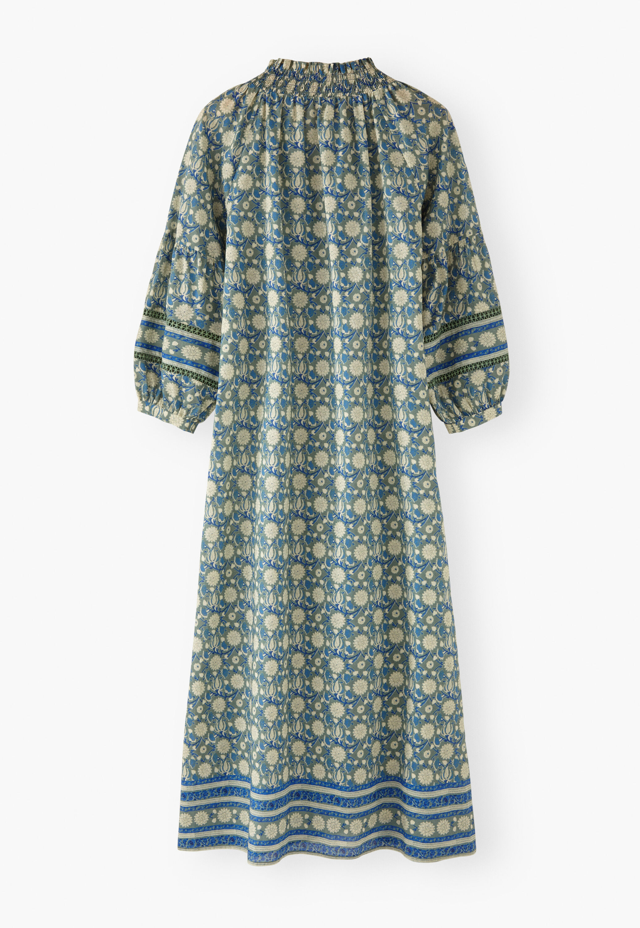 Bedrucktes Kleid mit Bord&uuml;re