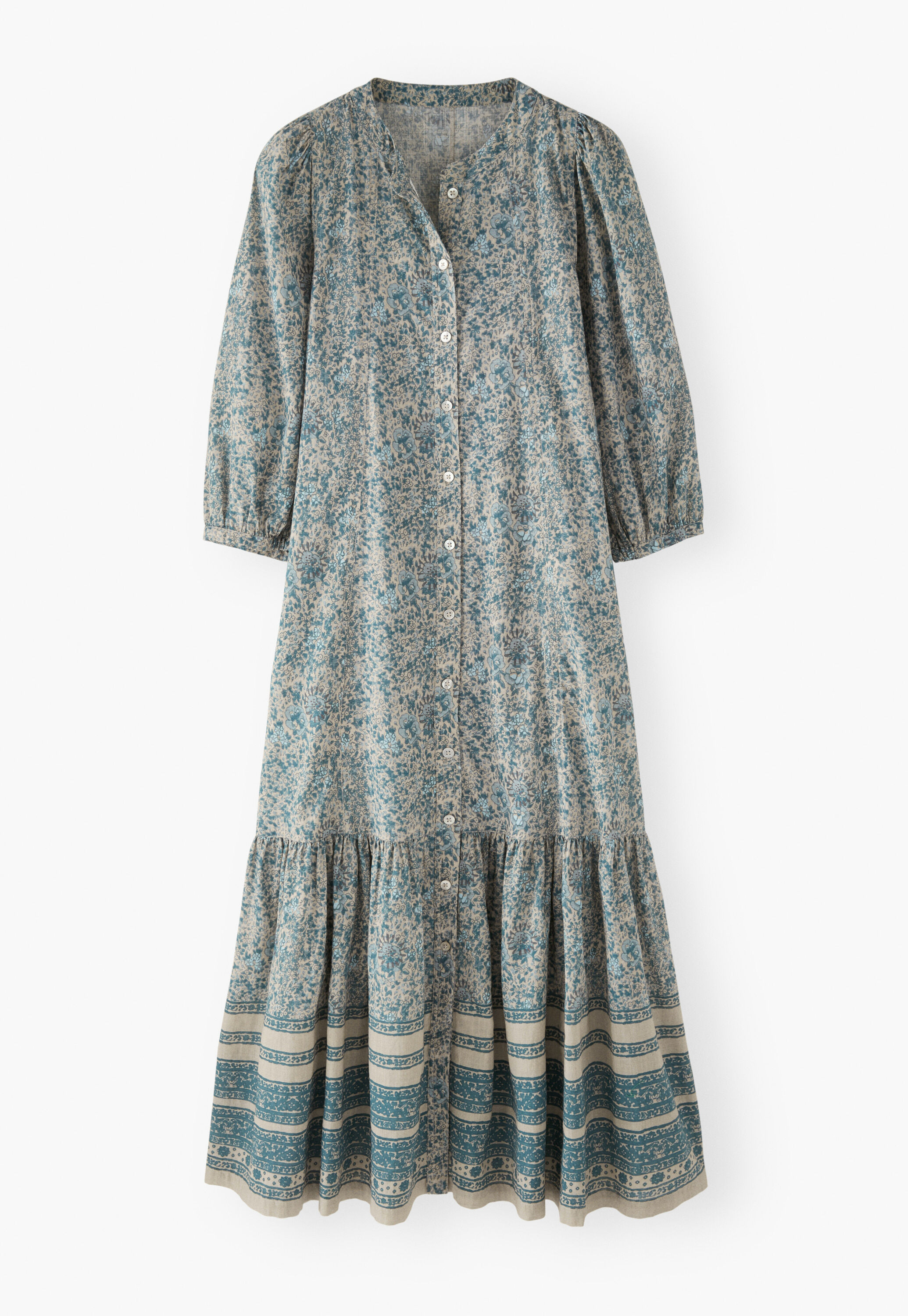 Boho-Kleid mit Bord&uuml;re