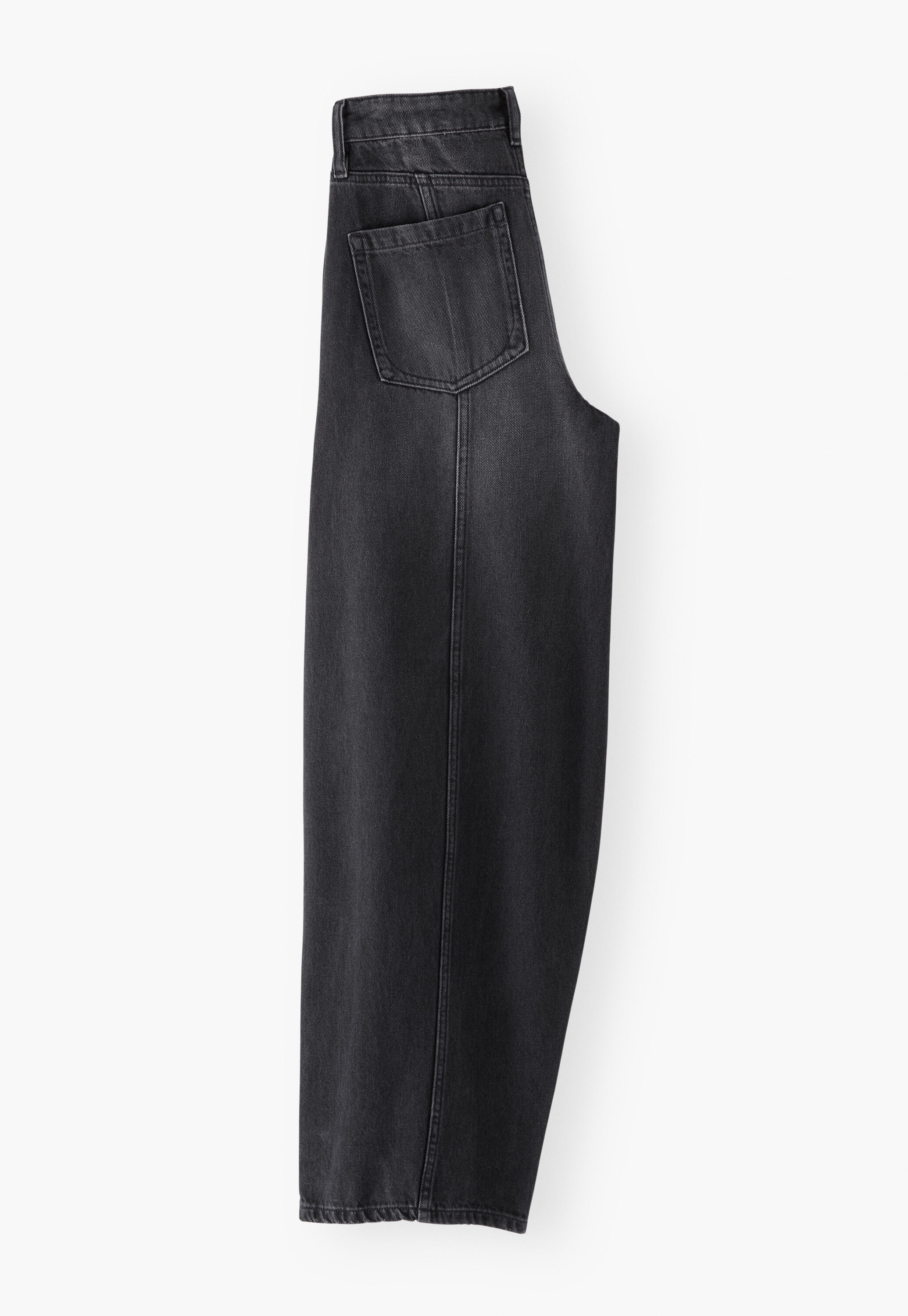 Jeans mit Nahtdetails, Schwarz, large