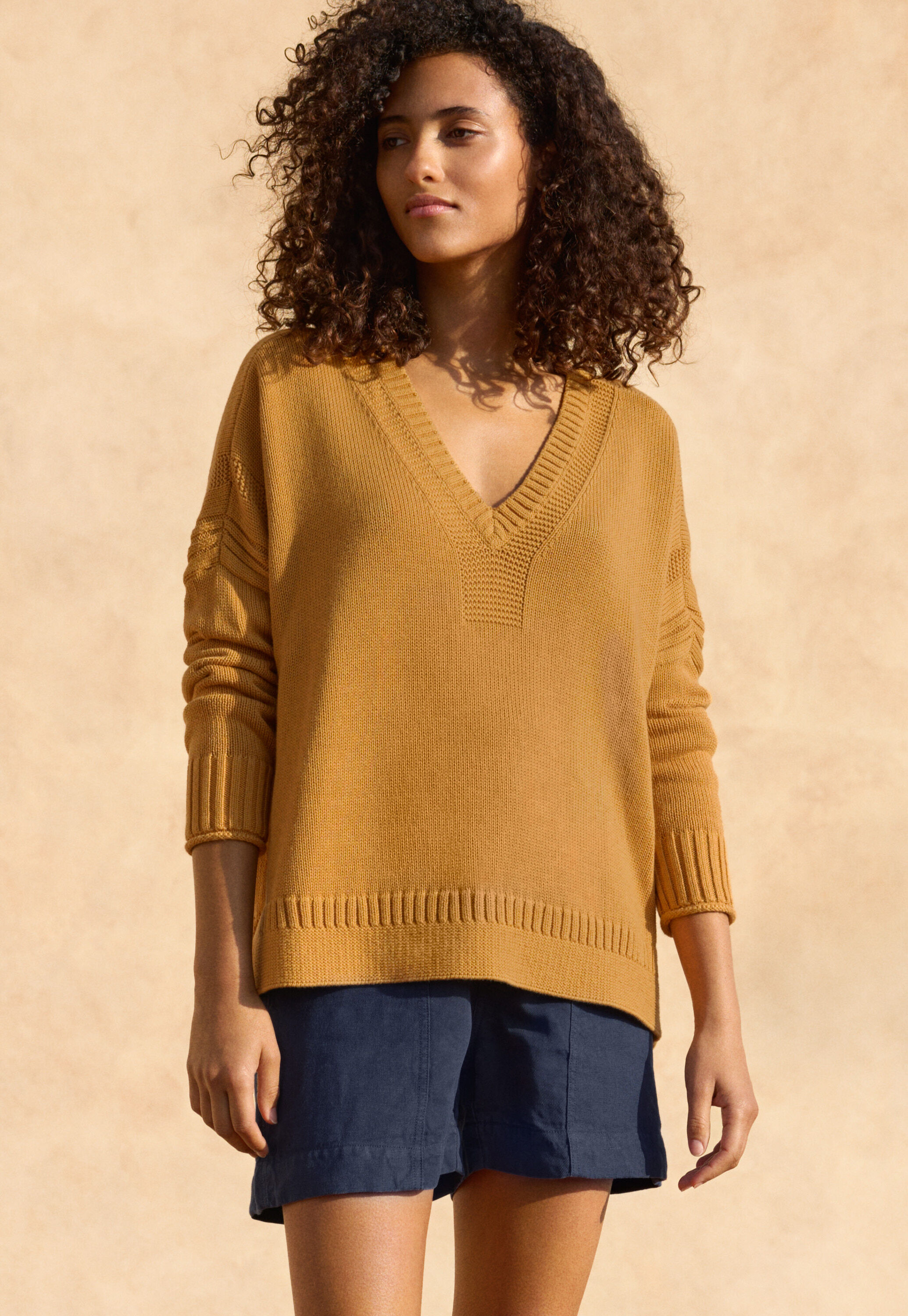 Pullover mit V-Ausschnitt