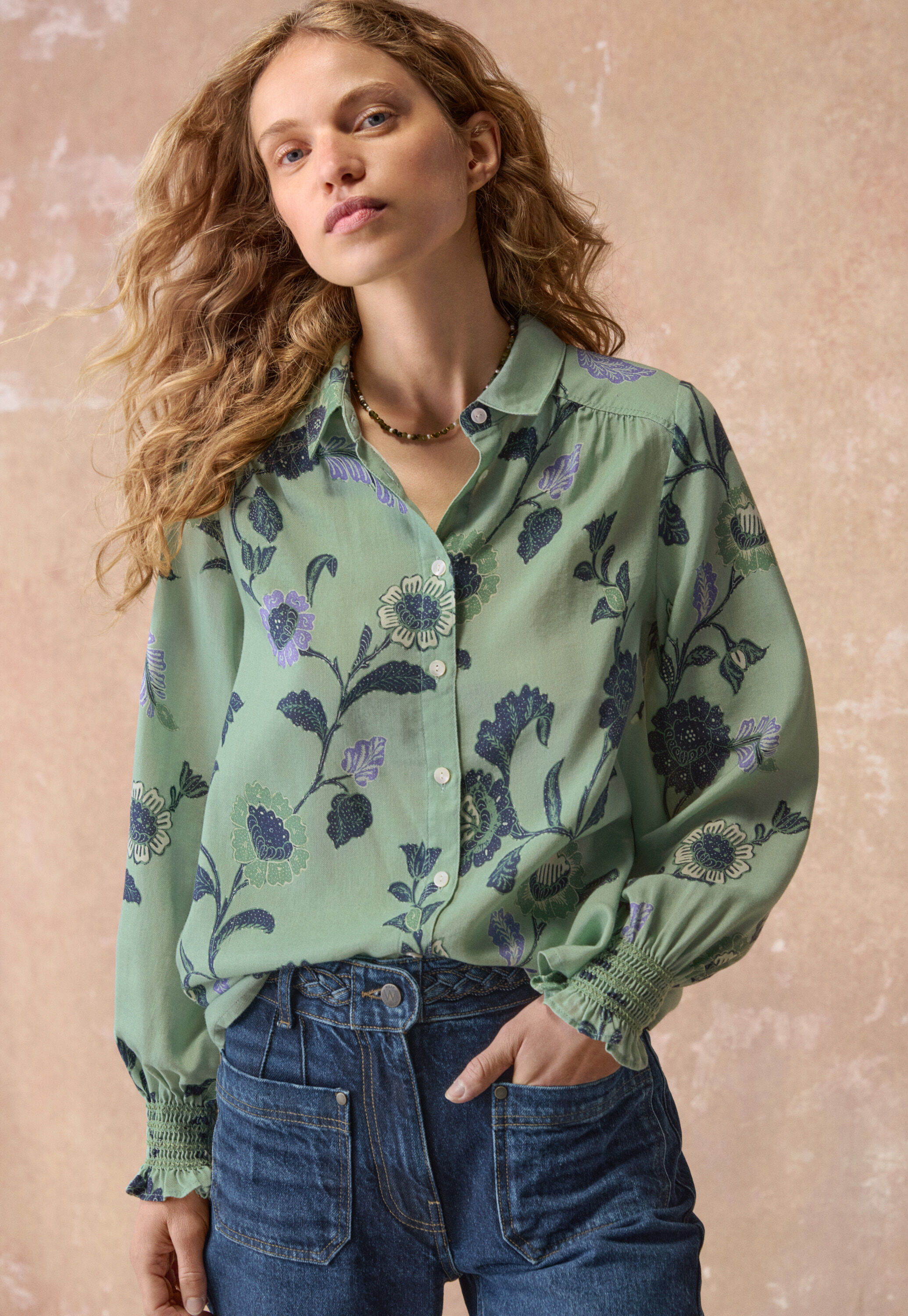 Bedruckte Bluse