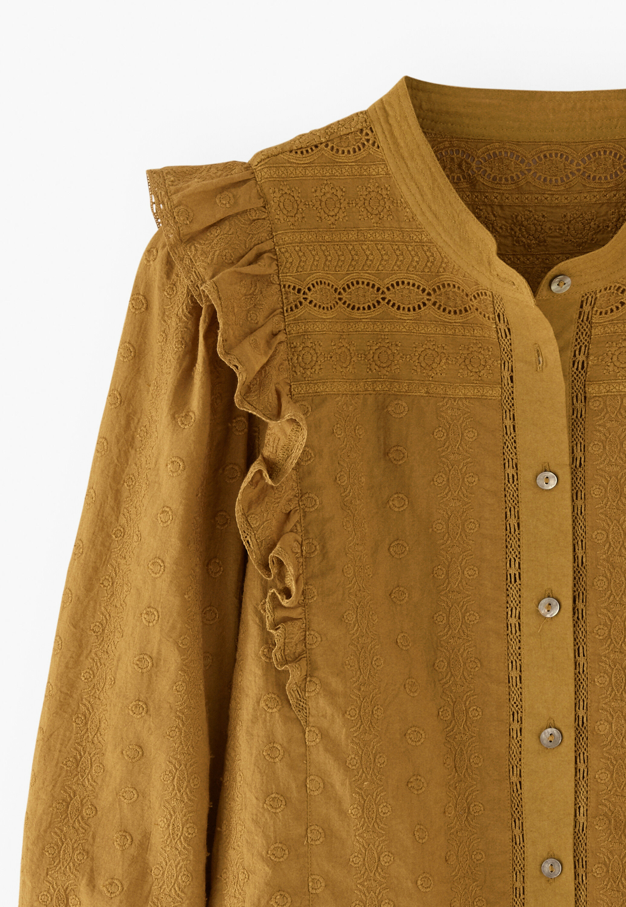 Broderie-Bluse