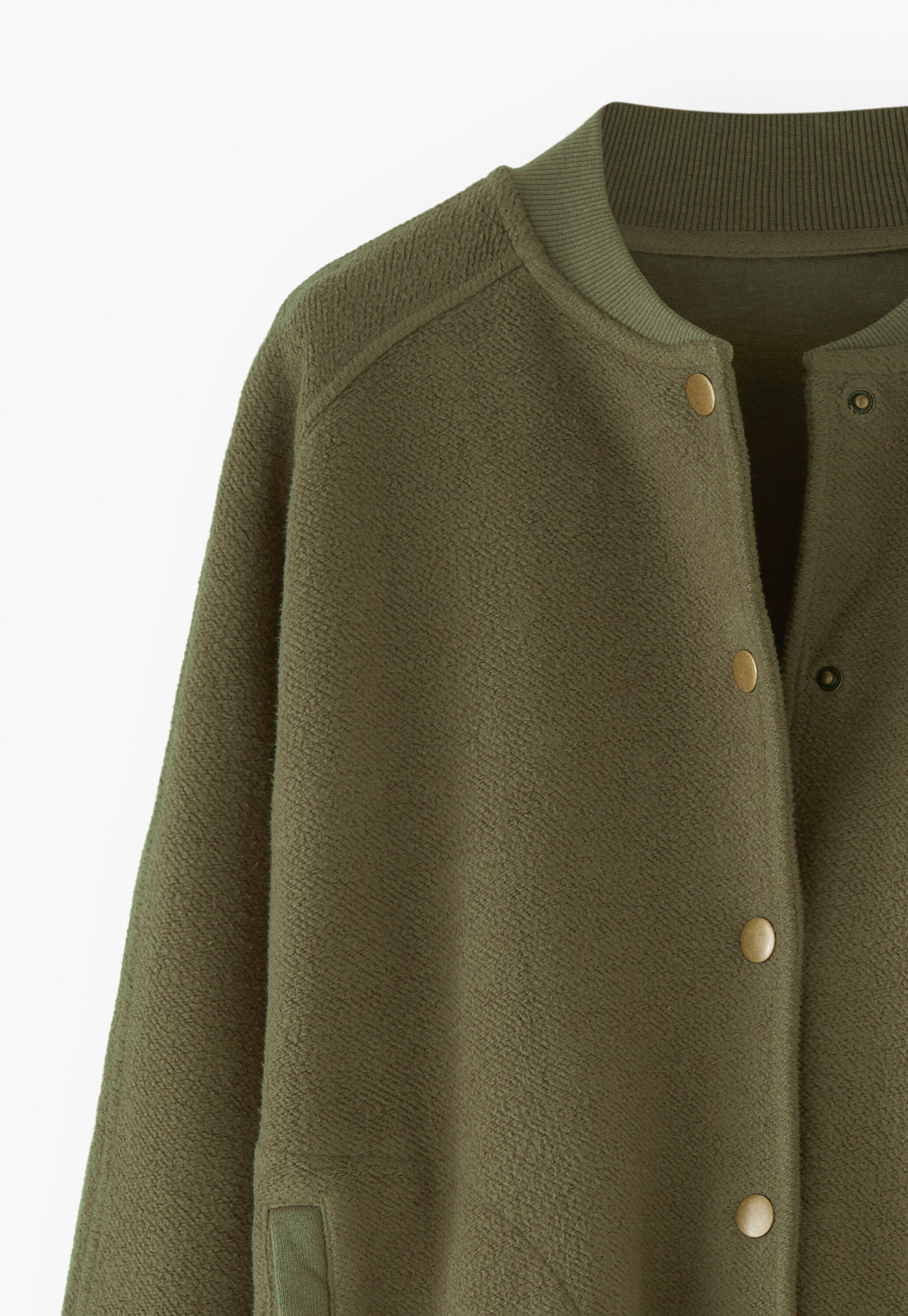 Jersey-Jacke, Moos, large