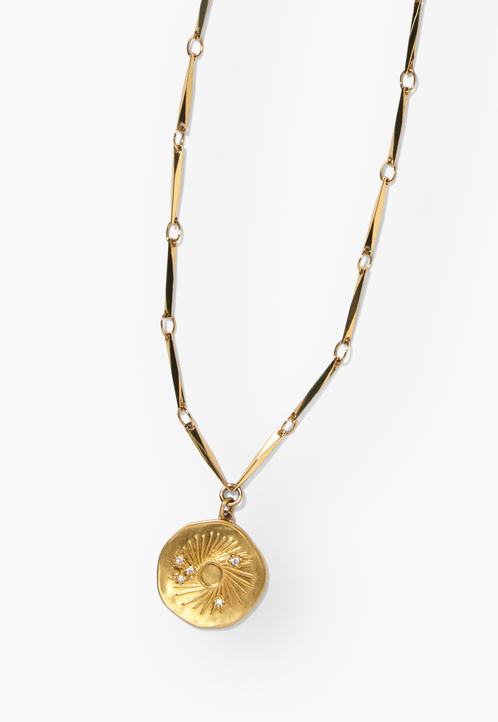 Halskette mit Anh&auml;nger, Gold, large
