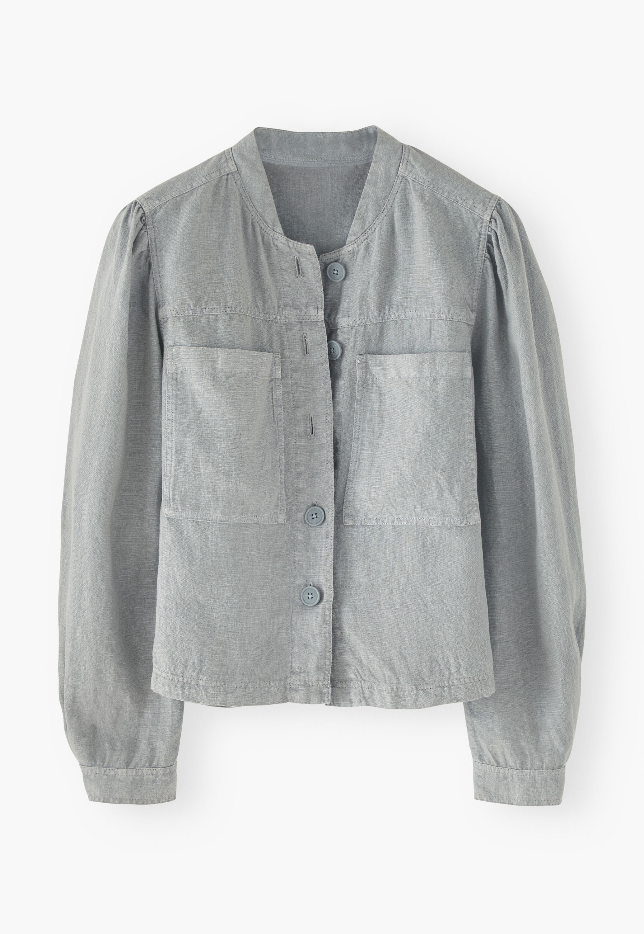 Jacke mit gerafften &Auml;rmeln