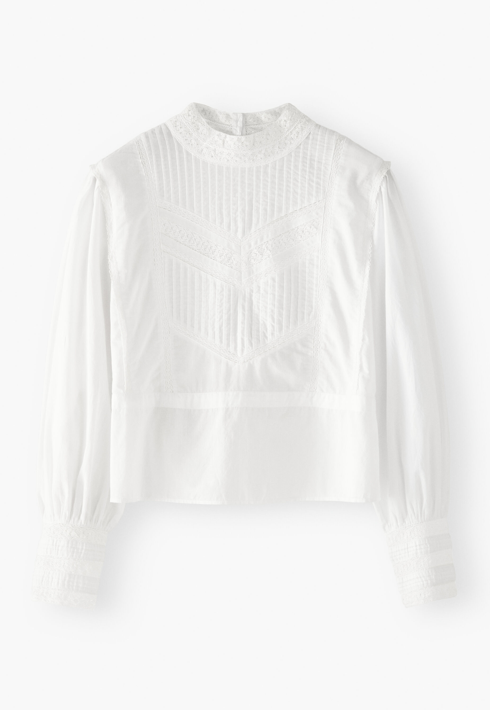 Bluse mit Biesen