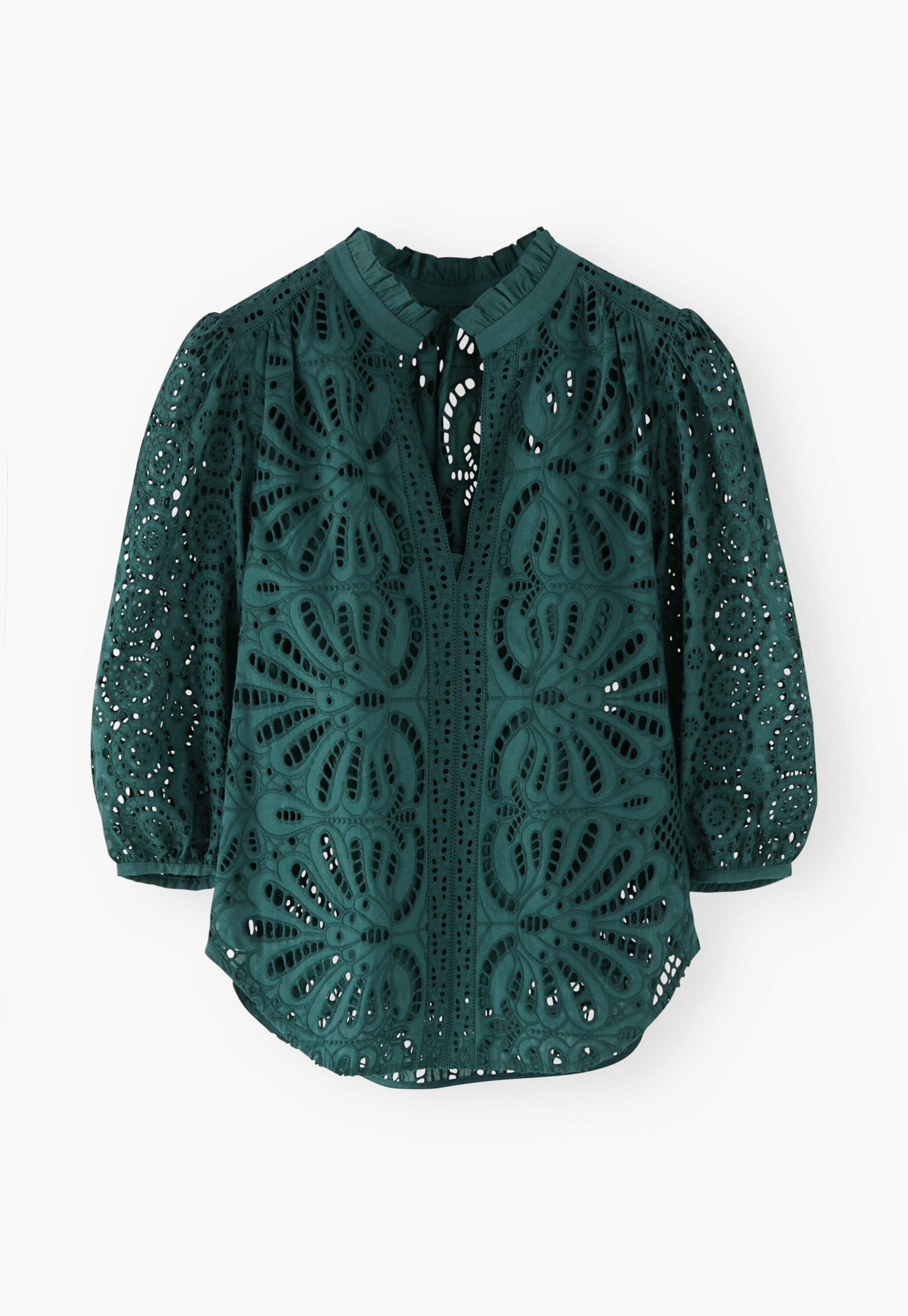 Broderie-Anglaise-Bluse