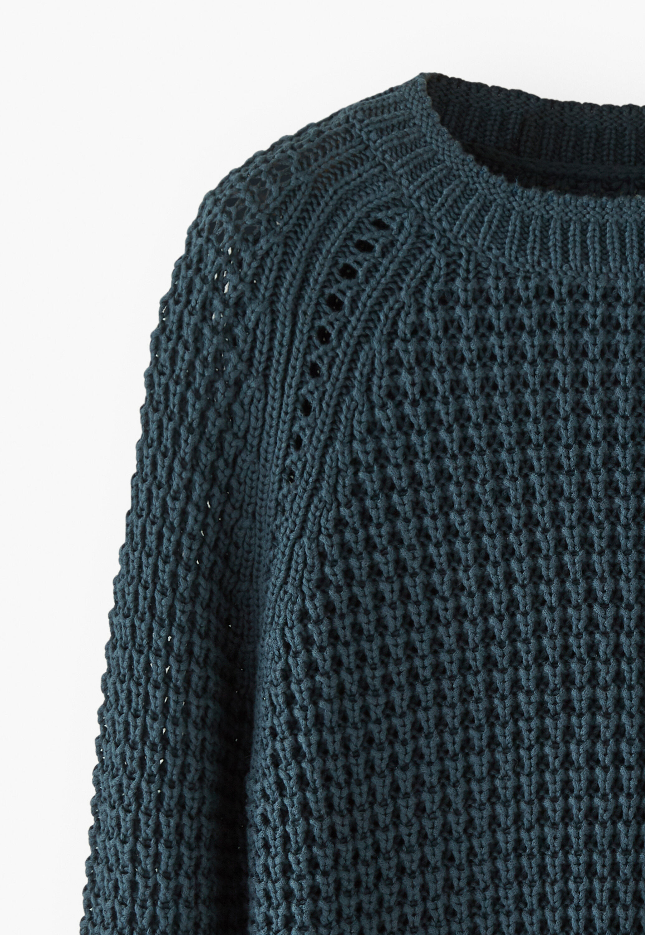 Raglanpullover, Petrol, large