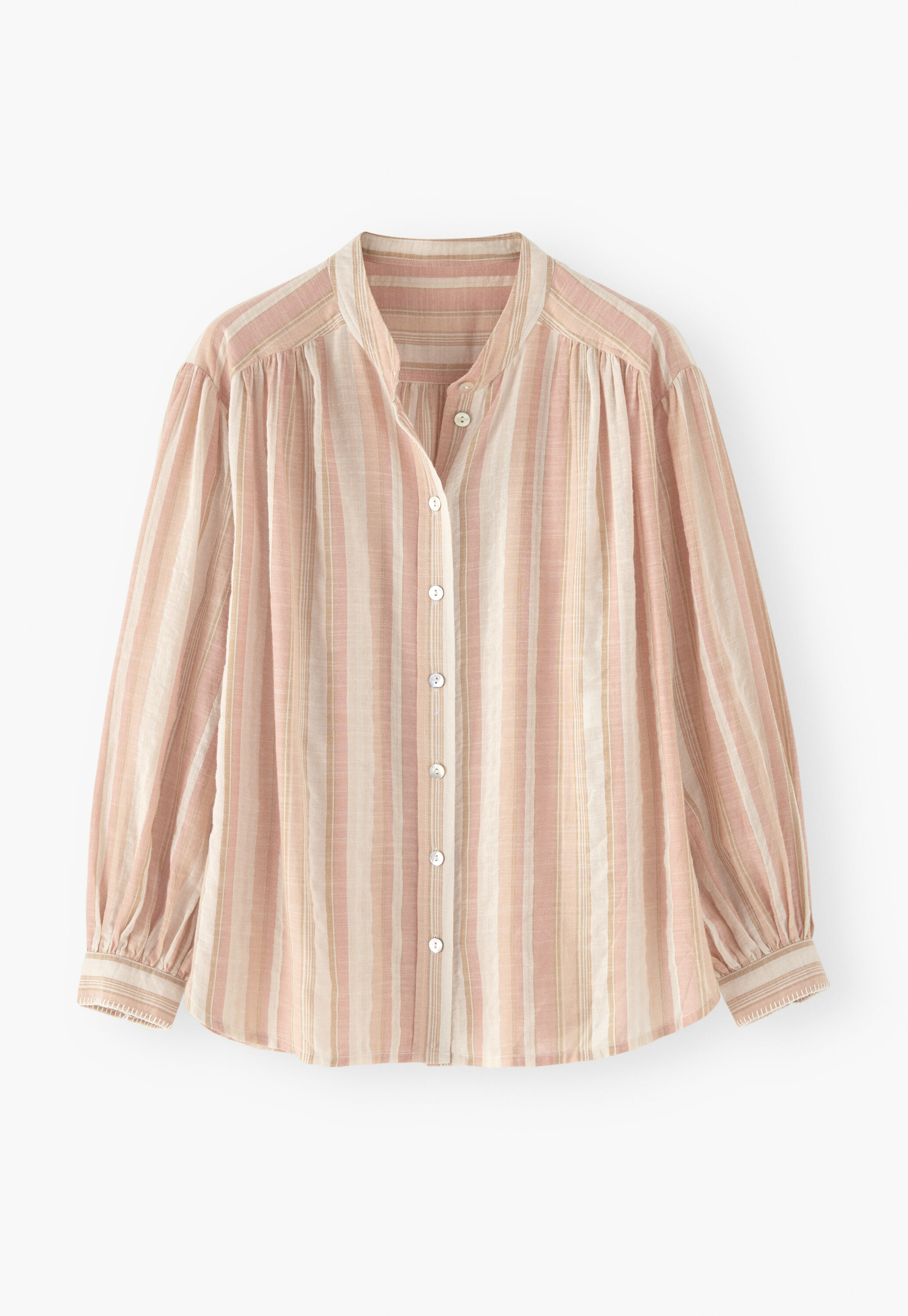 Gestreifte Bluse, Rosenpink, large