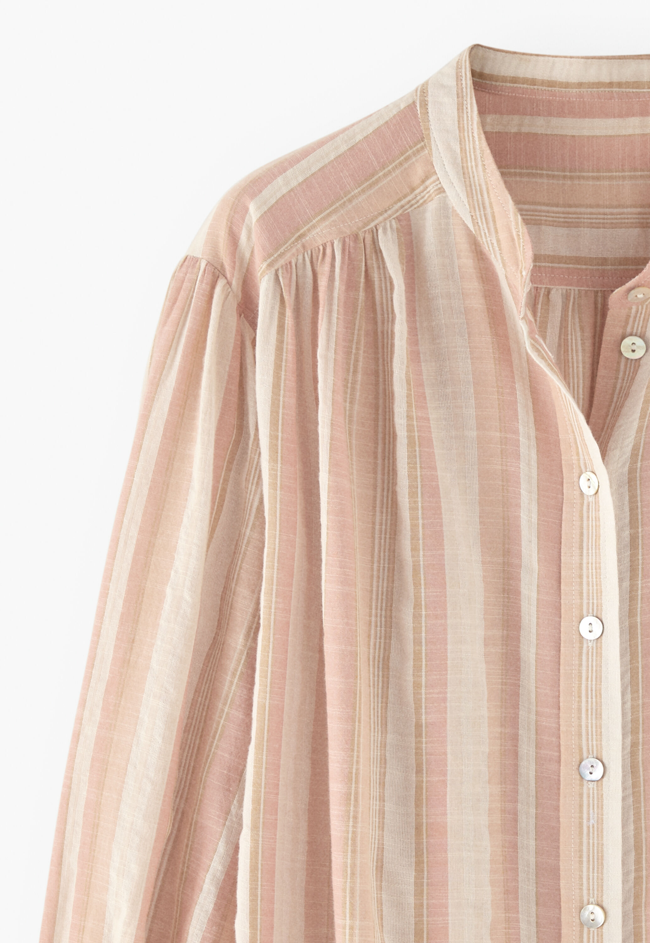 Gestreifte Bluse, Rosenpink, large