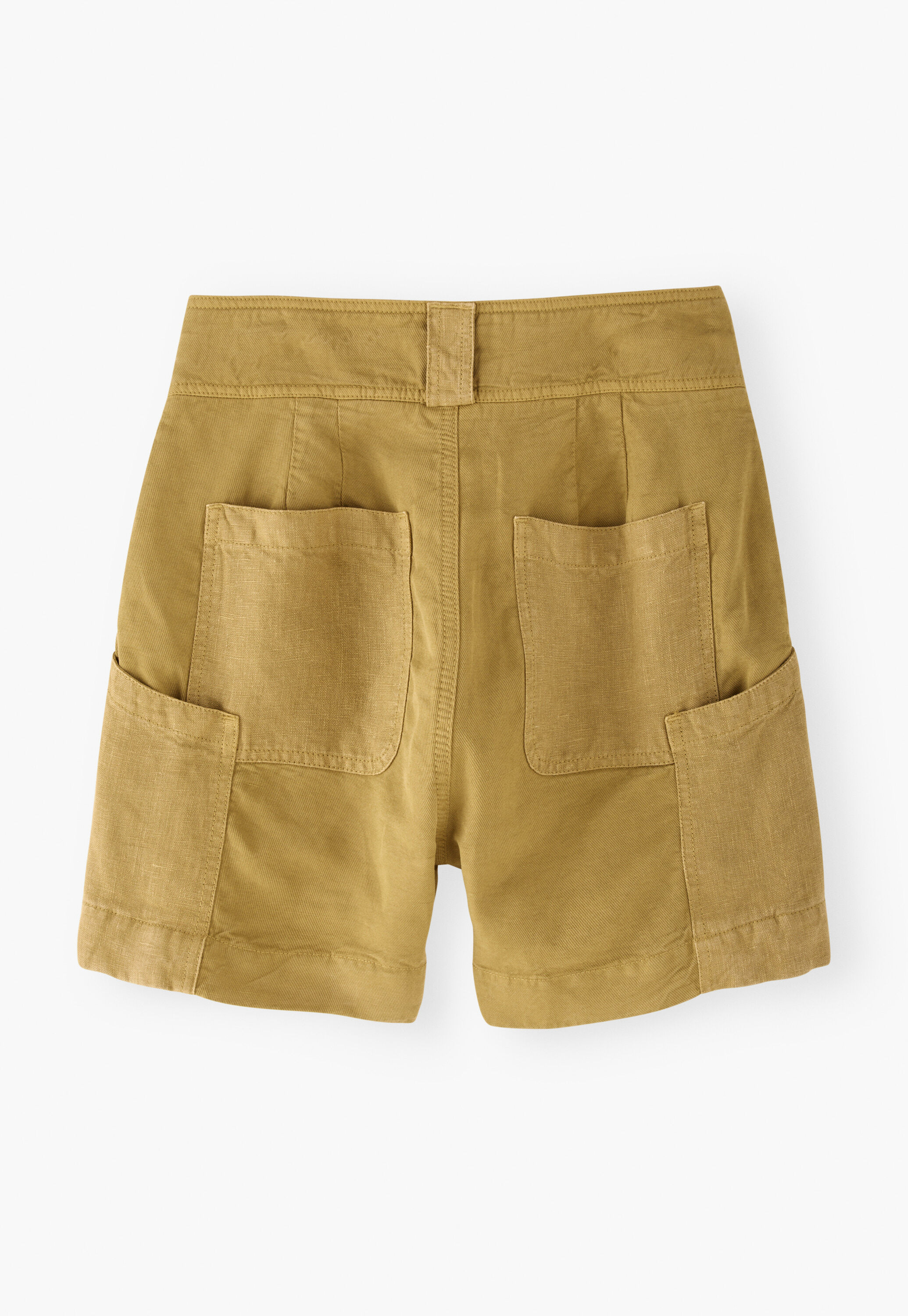 Kontraststoff-Shorts, Honigocker, large