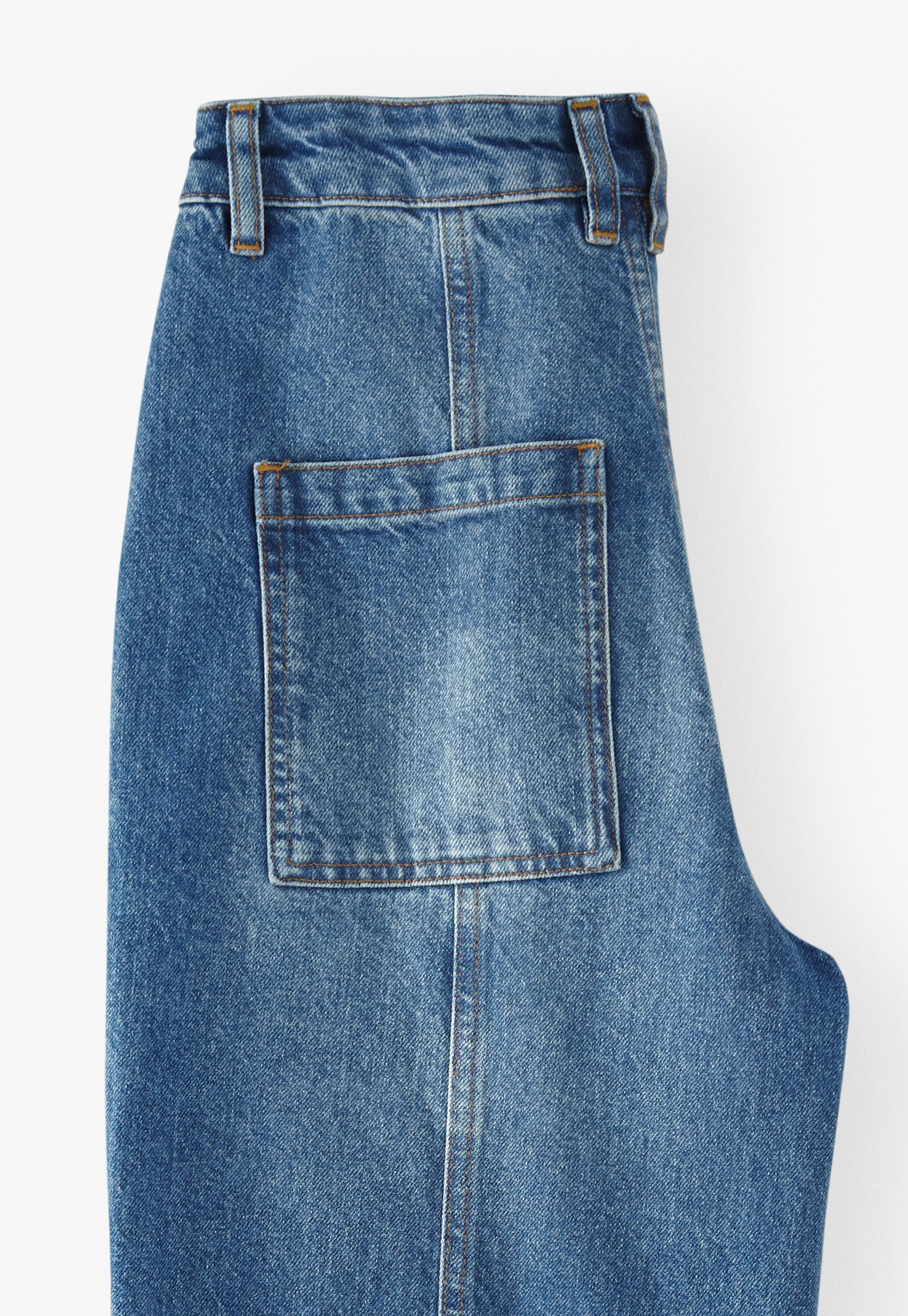 Patchwork-Hufeisen-Jeans