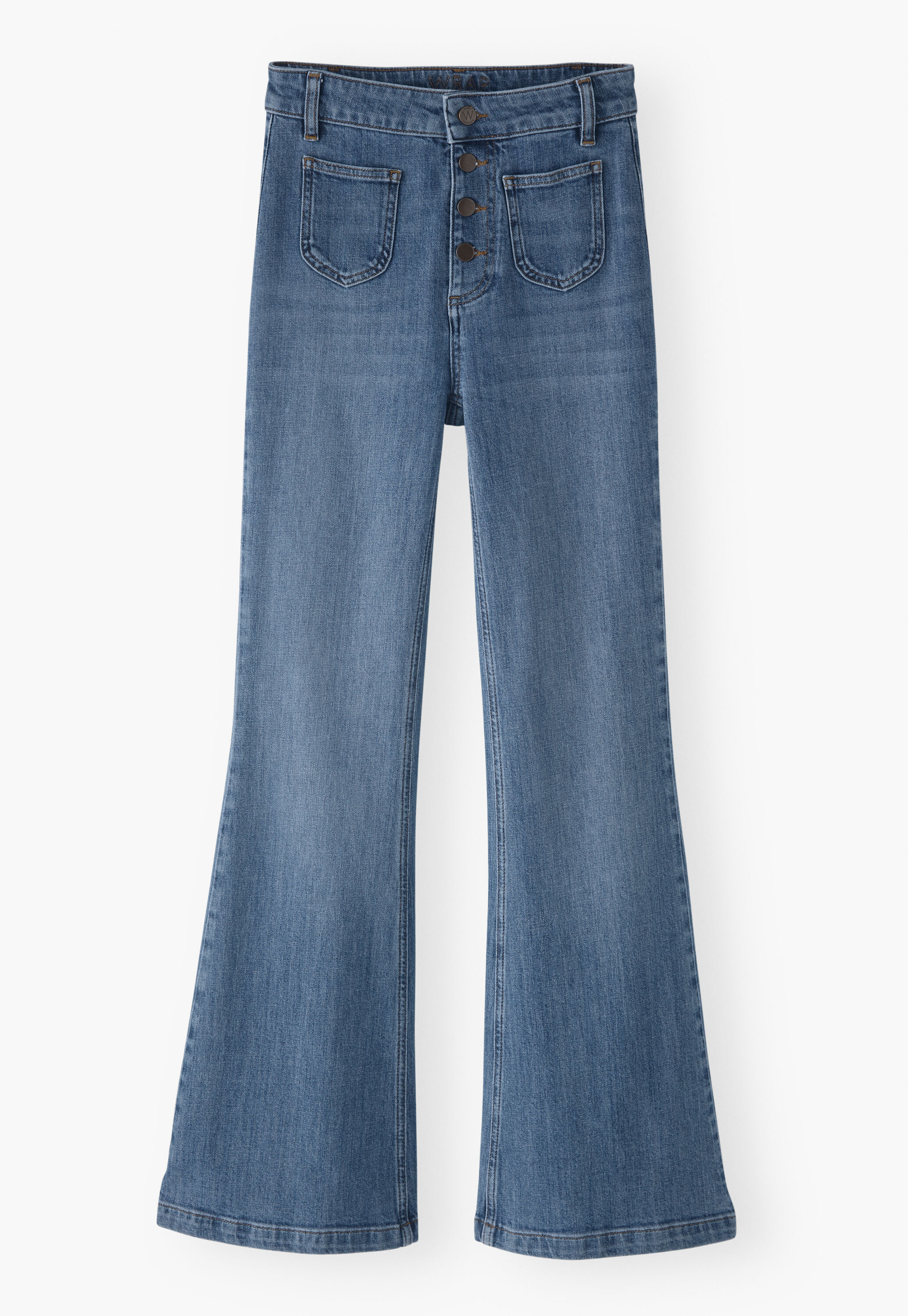 Ausgestellte Jeans