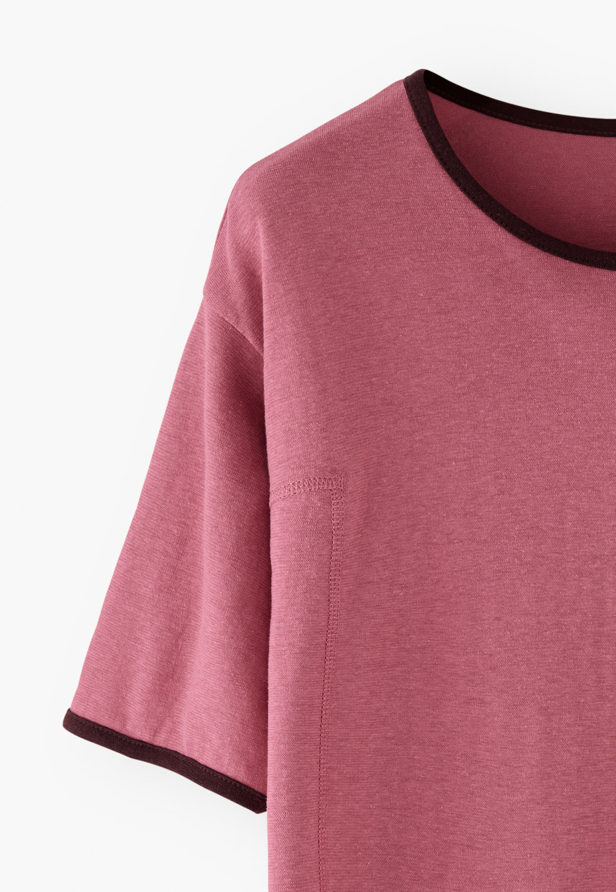 Jersey-T-Shirt, Rauchiges Ros&eacute;, large