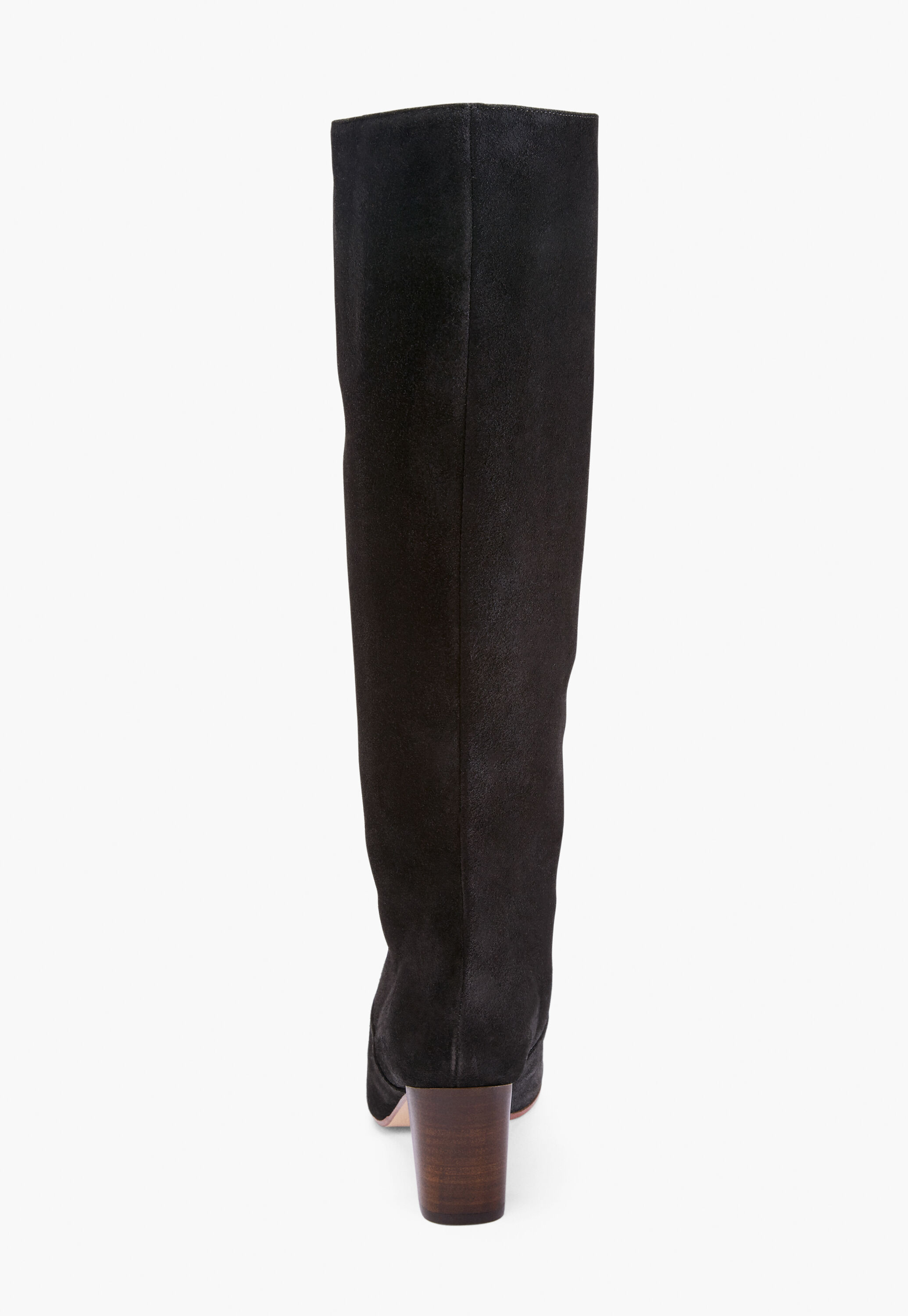 Lange Stiefel mit Absatz, Schwarz, large