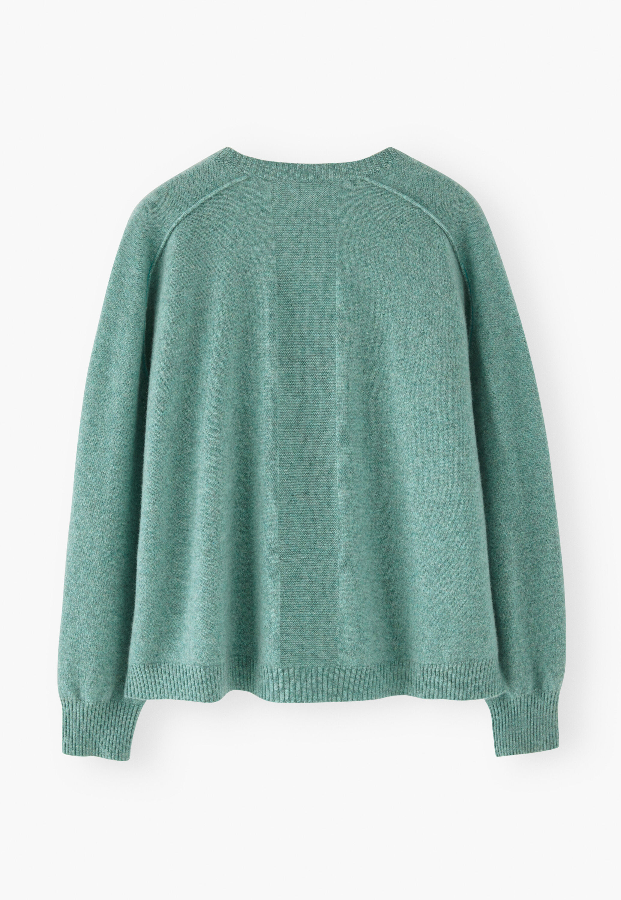 Pullover mit V-Ausschnitt, Aquamarin/Meerschaum, large
