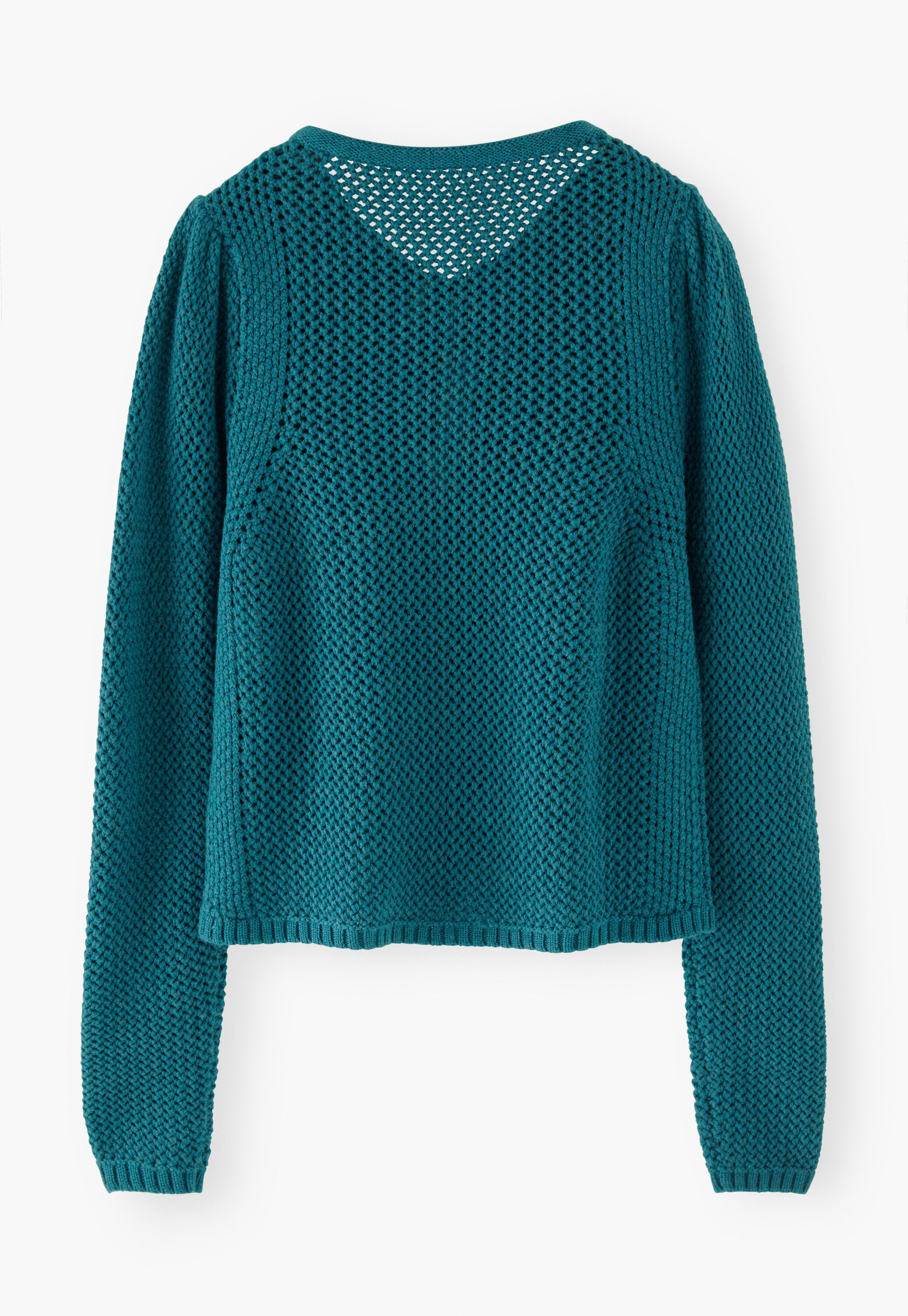 Cardigan mit Bindeband, Ozean/Aquamarin, large