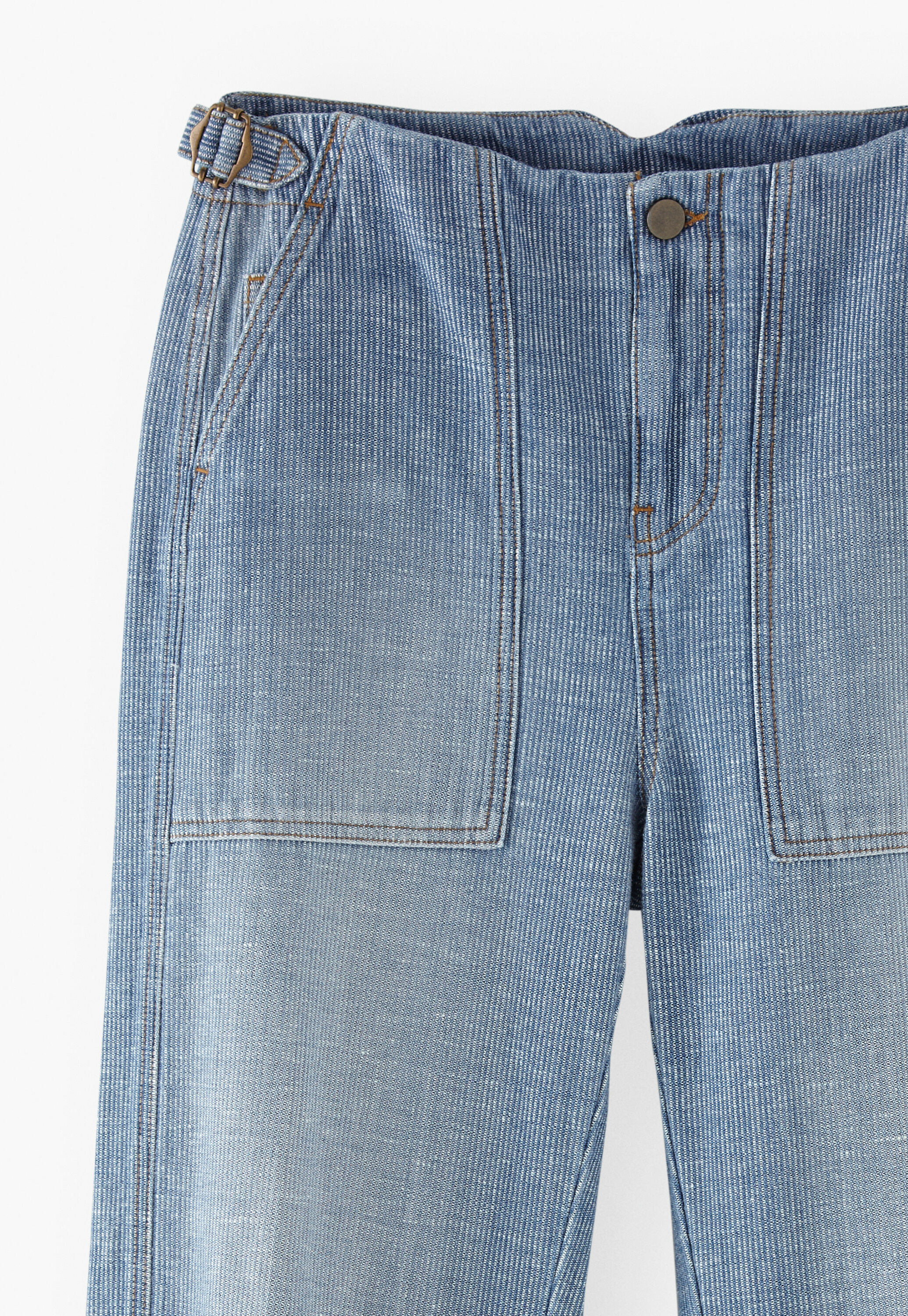 Barrel-Leg-Hose mit Streifen