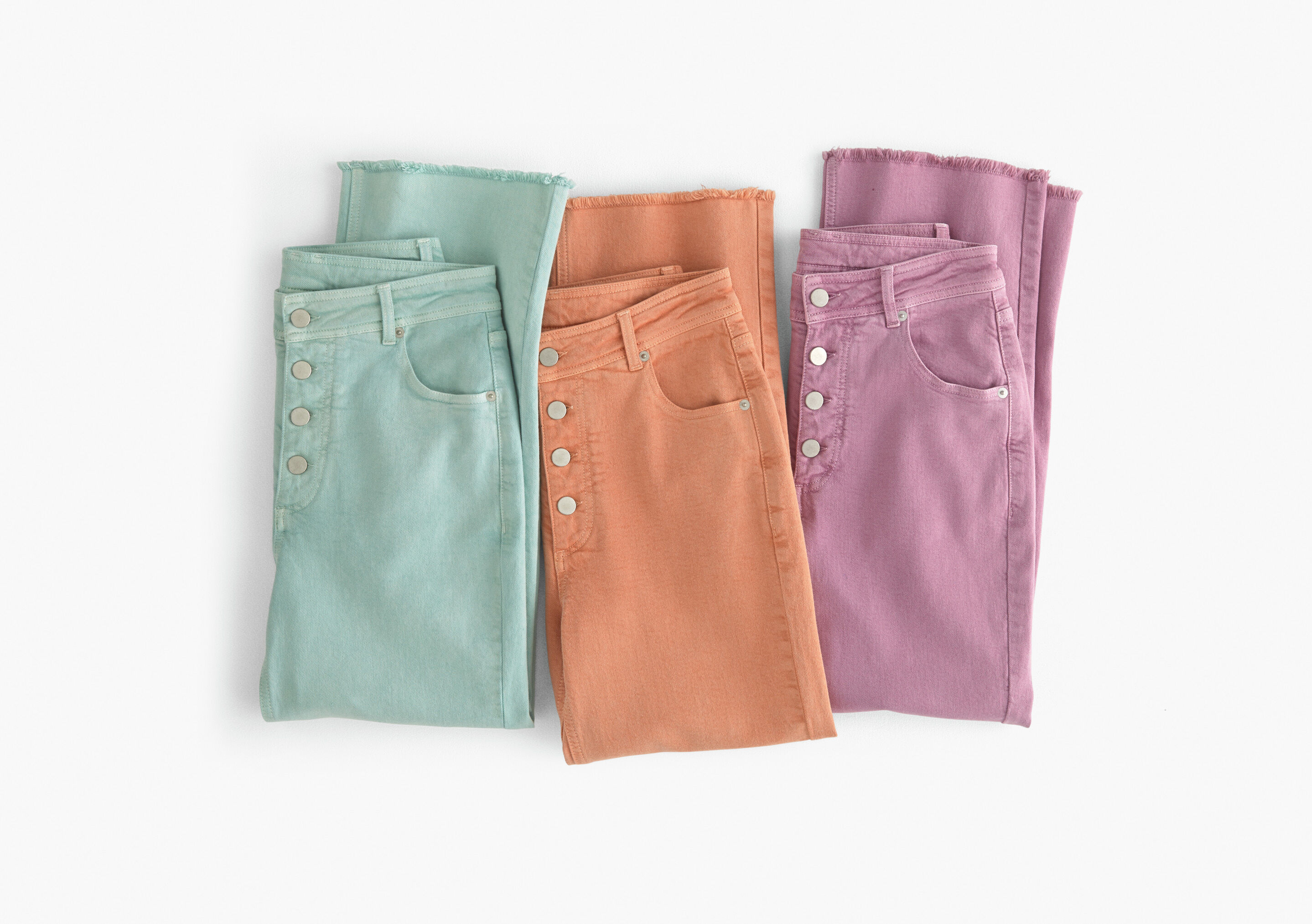 K&uuml;rzer geschnittene Hose mit weitem Bein
