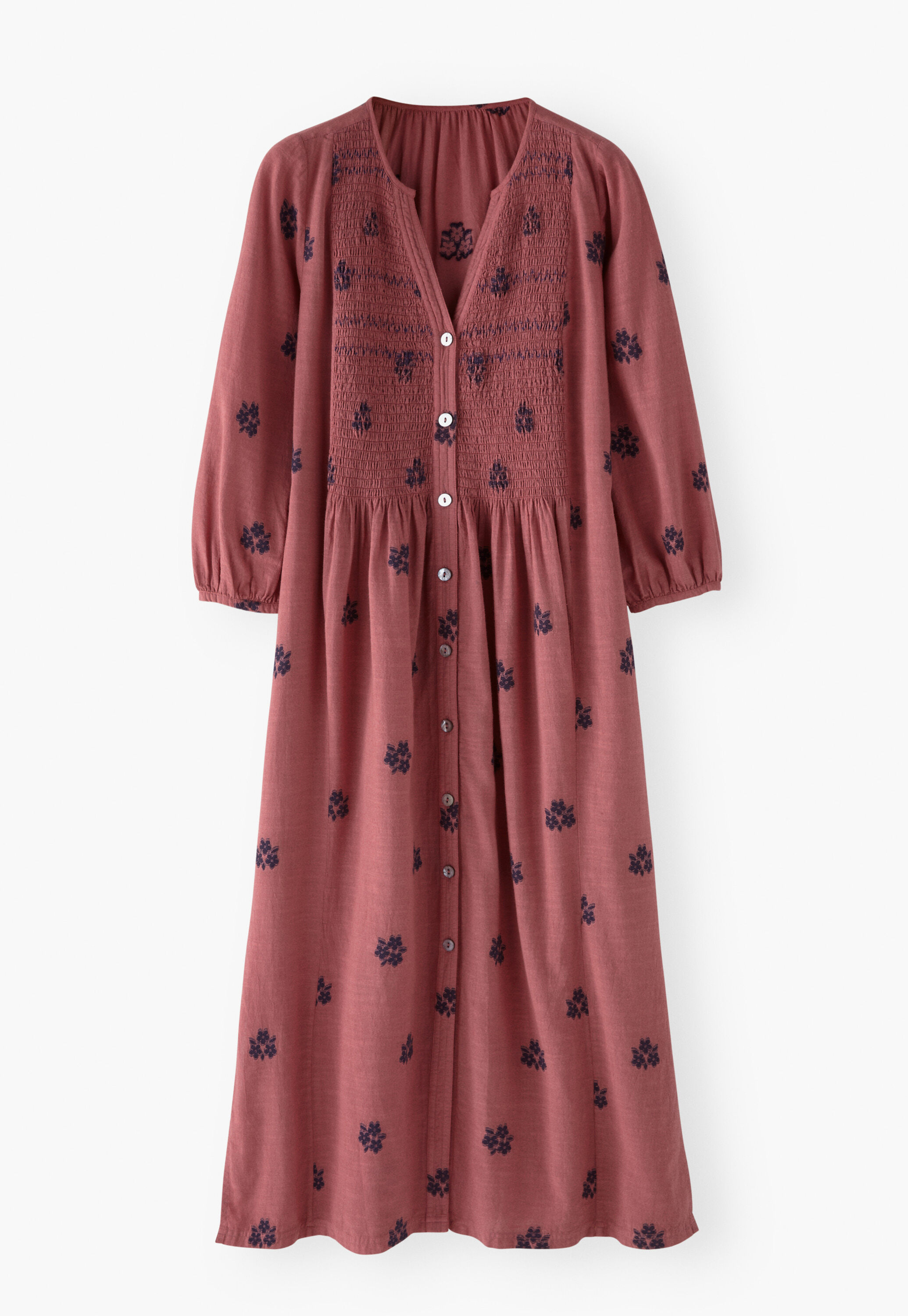 Kleid aus geklipptem Jacquard