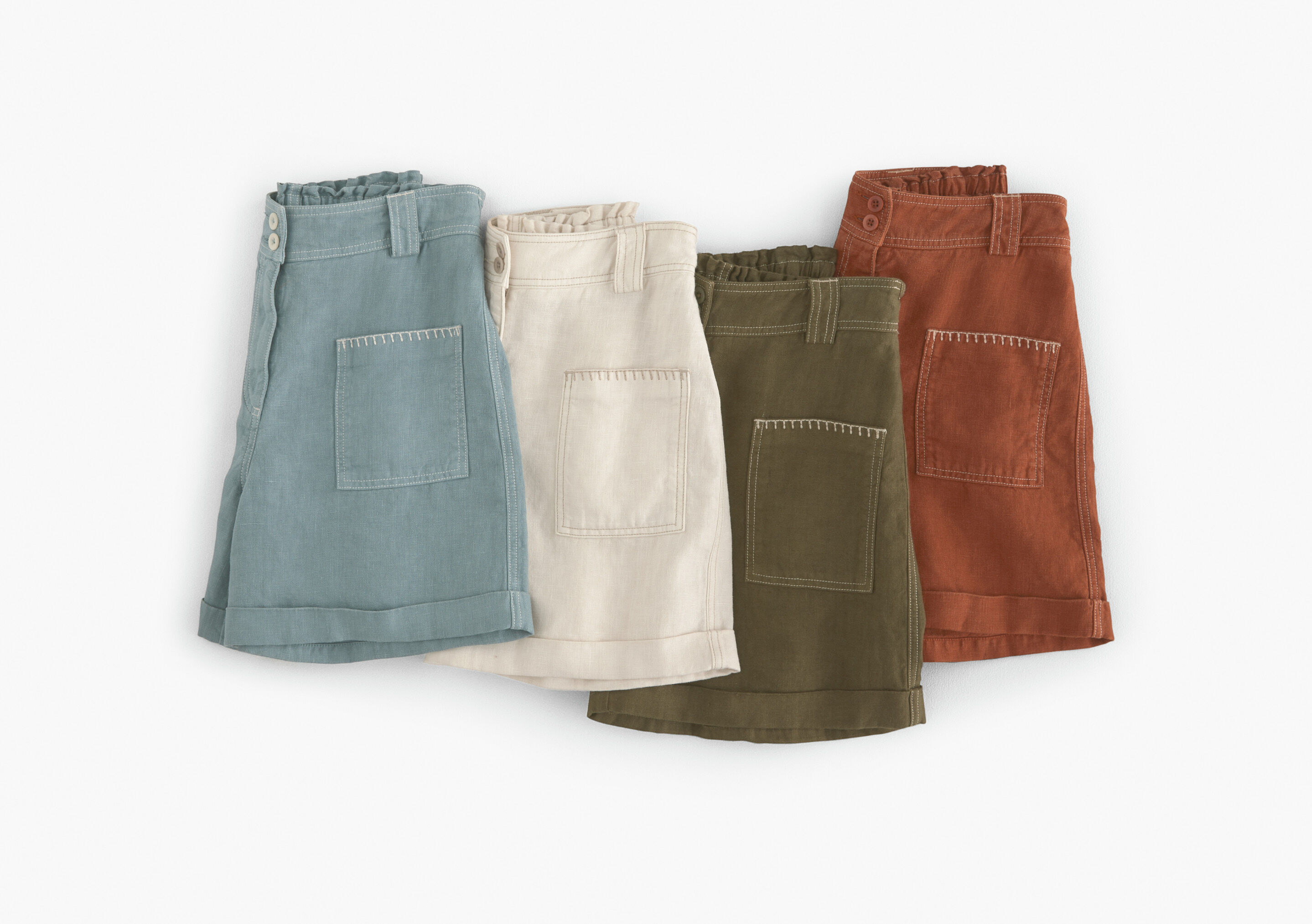 Shorts mit aufgesetzten Taschen