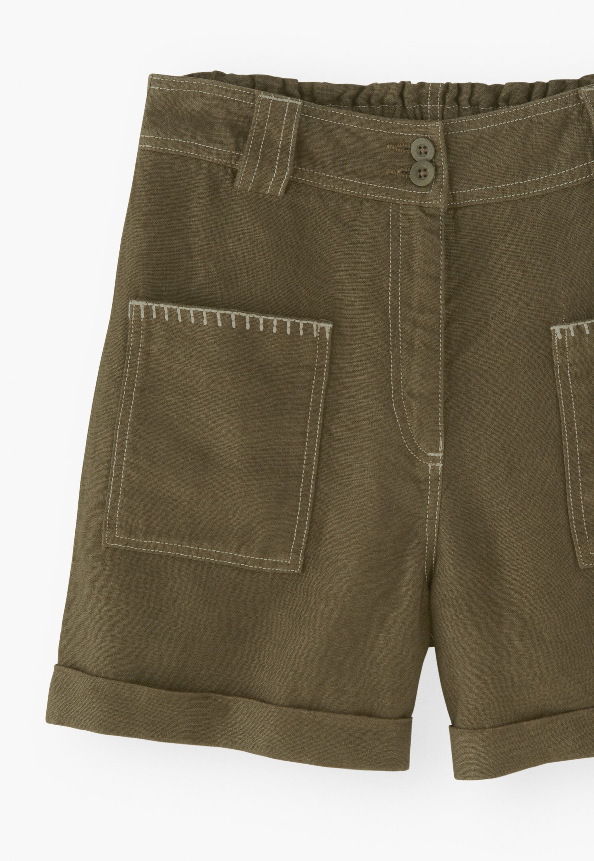 Shorts mit aufgesetzten Taschen