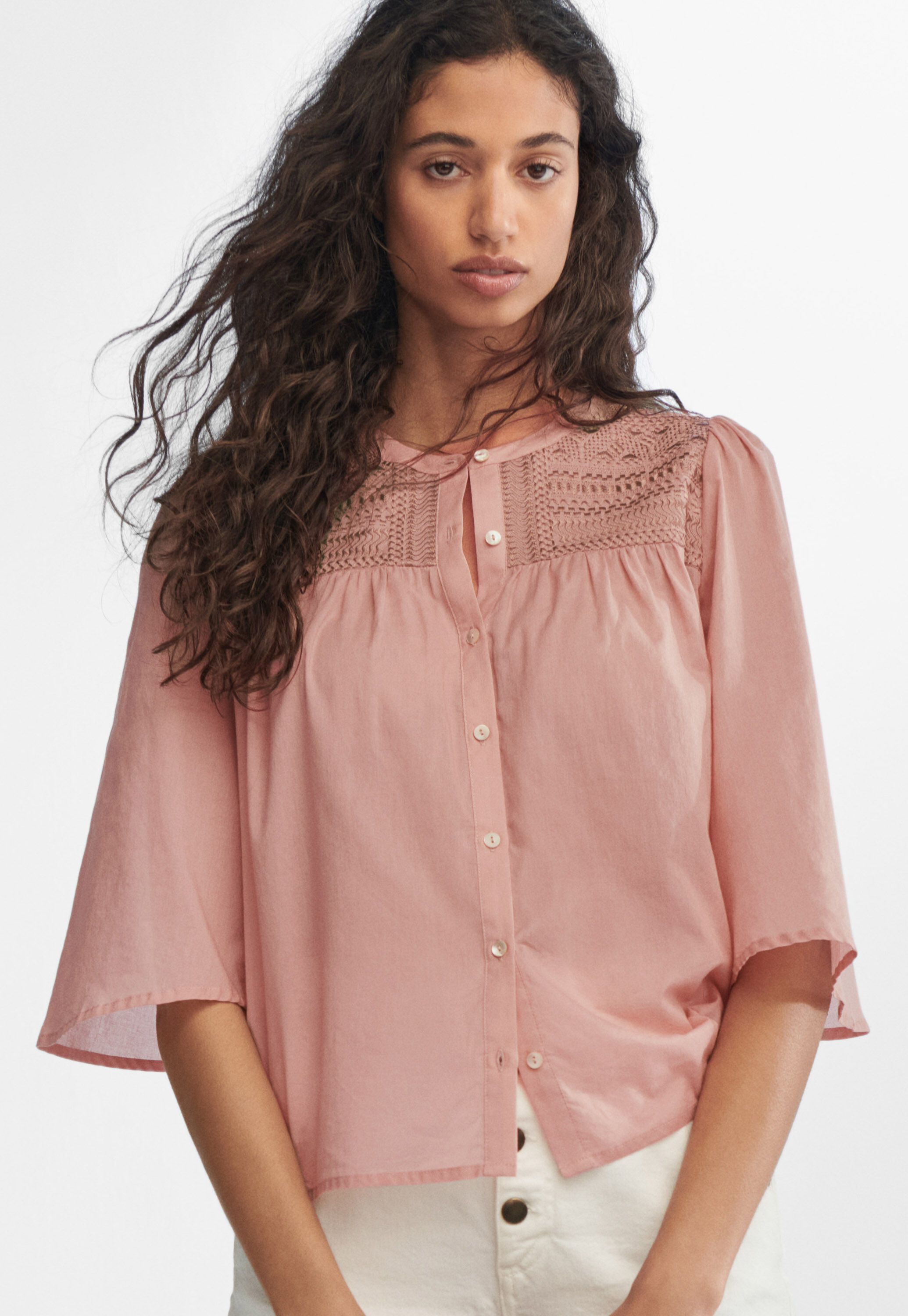 Bestickte Bluse
