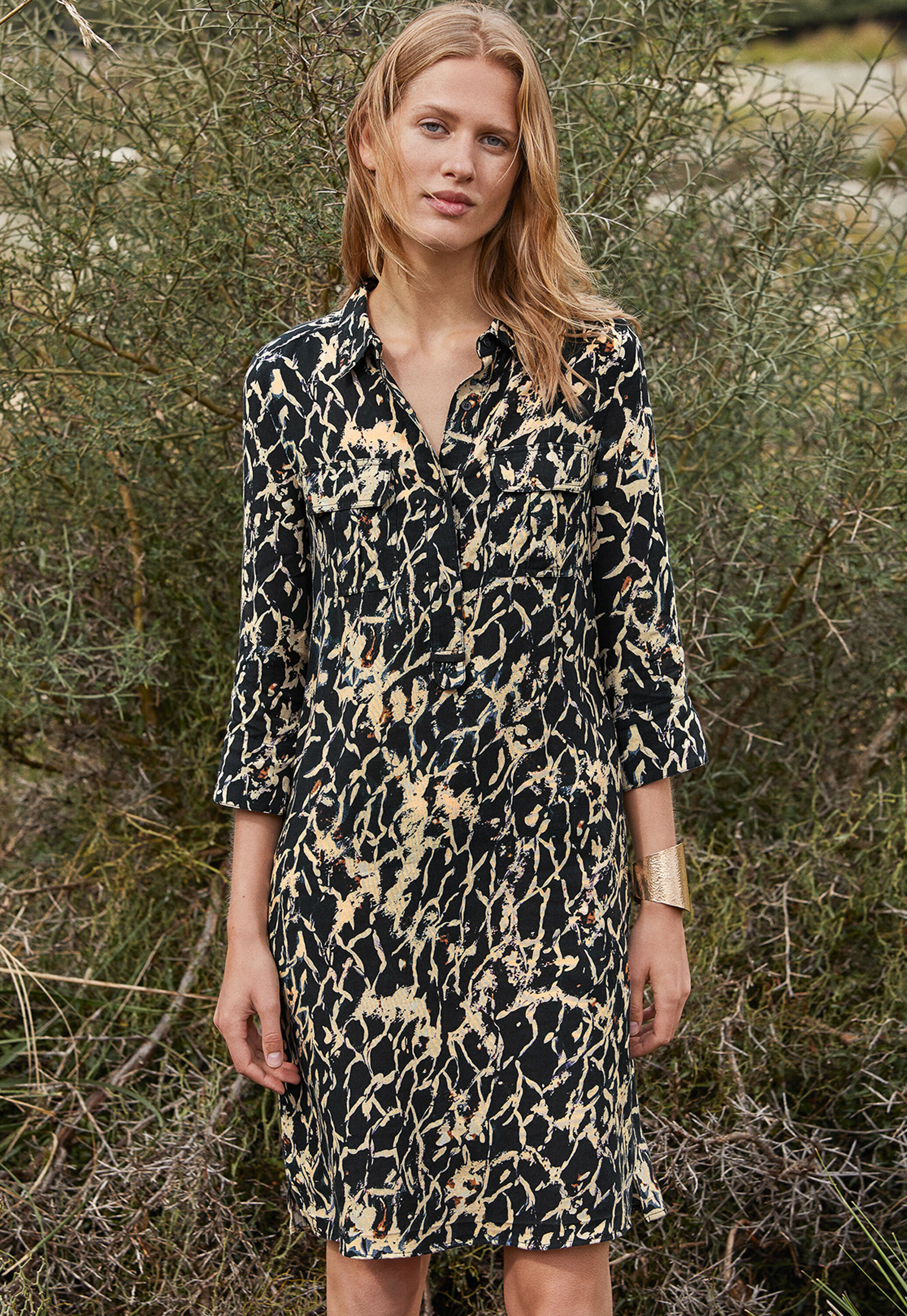 Utility-Kleid mit Print